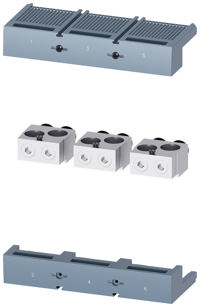 KLEMMER Cu/Al,3ST.3VA25/15. 2X120-300mm2