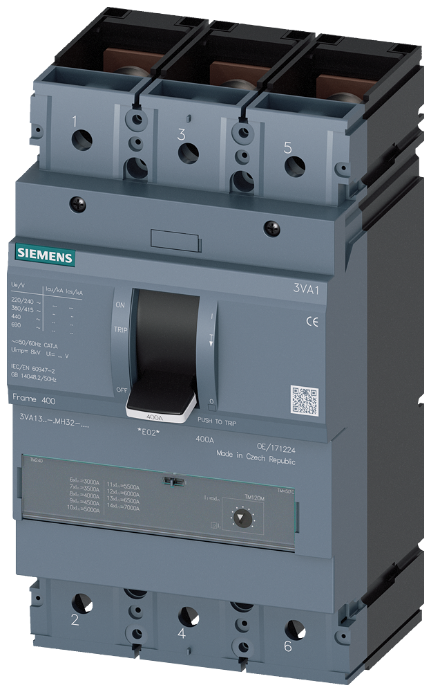 EFFEKTBRYTER 3VA13 3P 320A TM120M 55kA