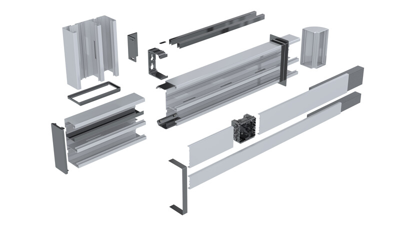 meka Ventilationsgaller instal ps l=3000 m pw