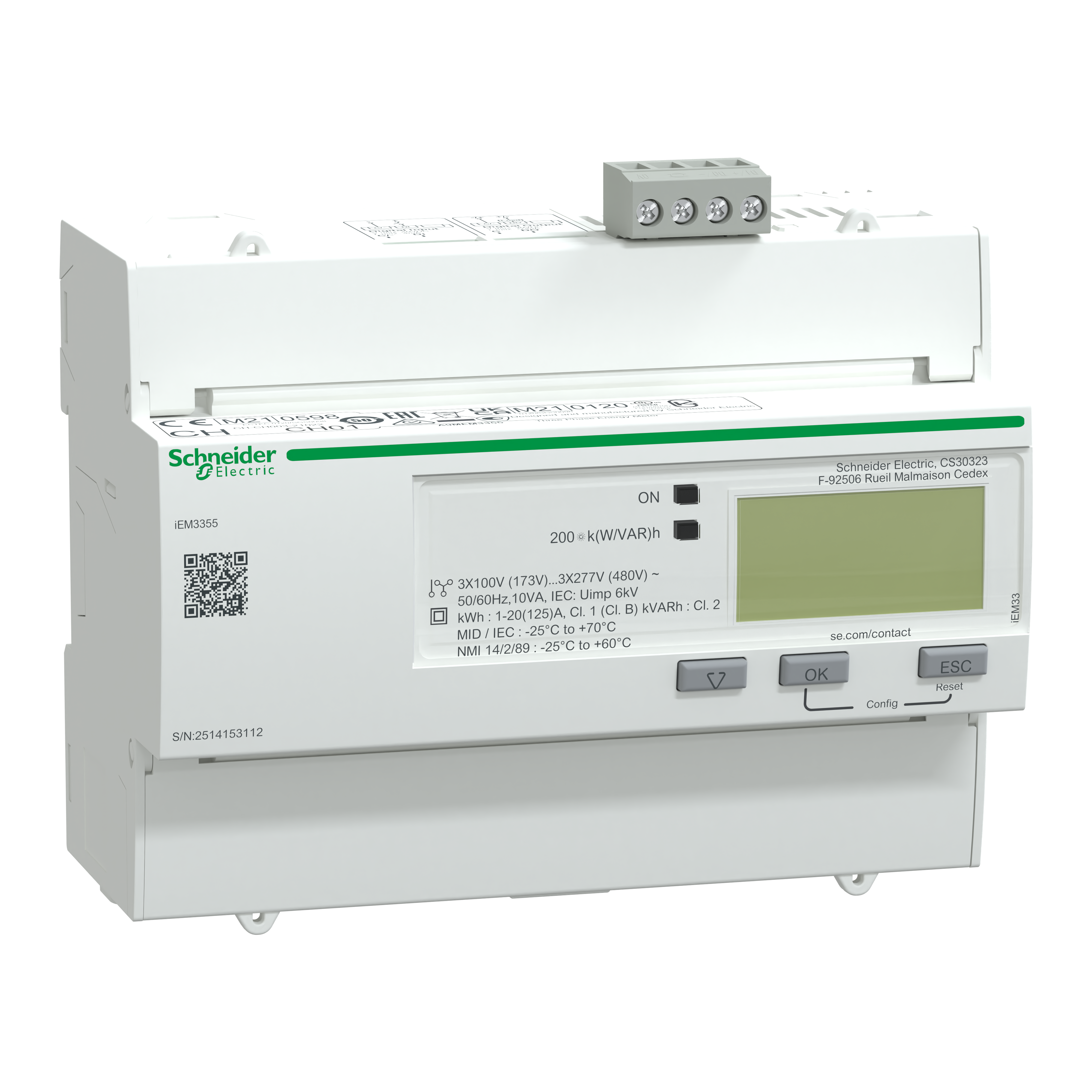 KWH-MÄTARE 125A M MODBUS +I/O
