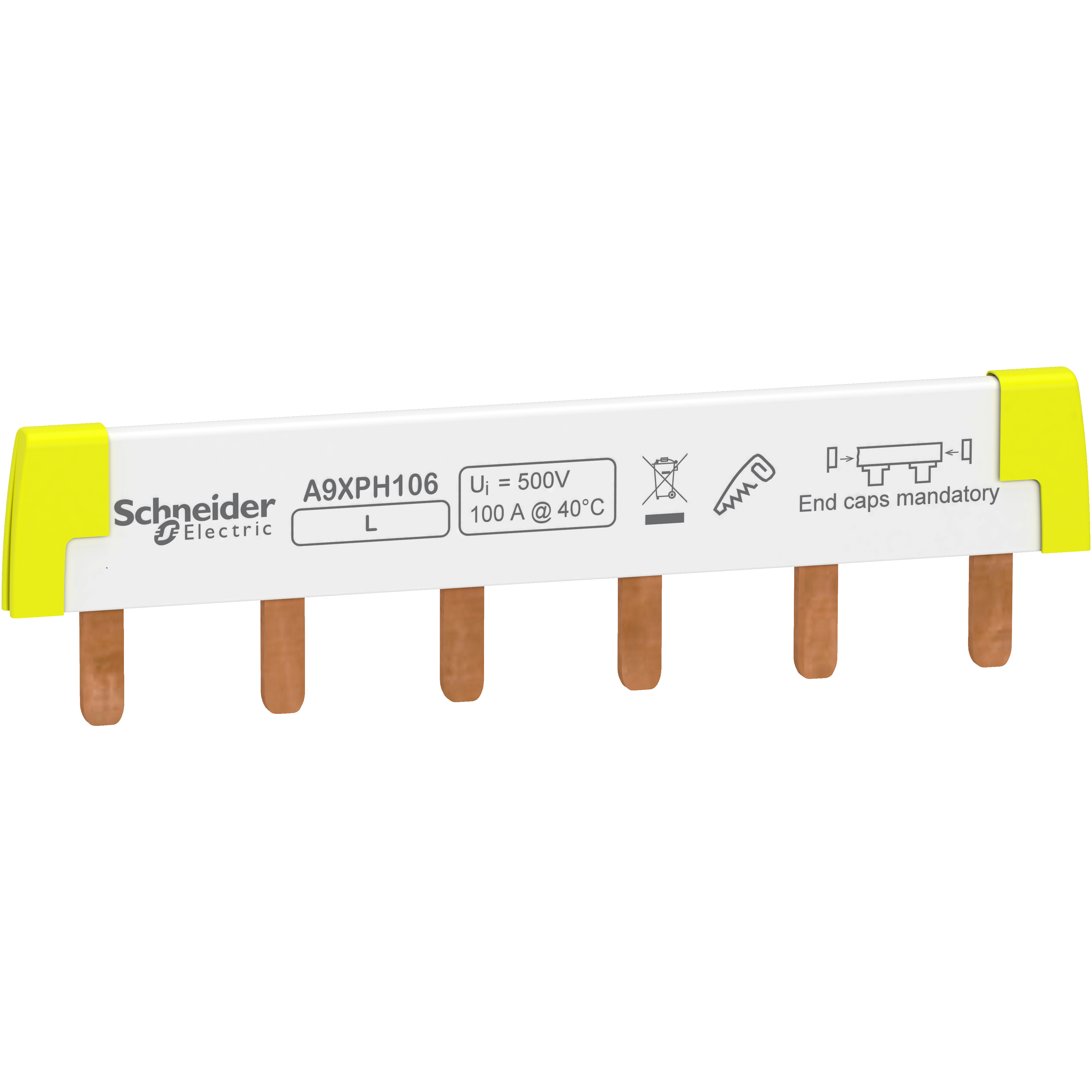 Samleskinne 1P L1, 6 Mod Ic60