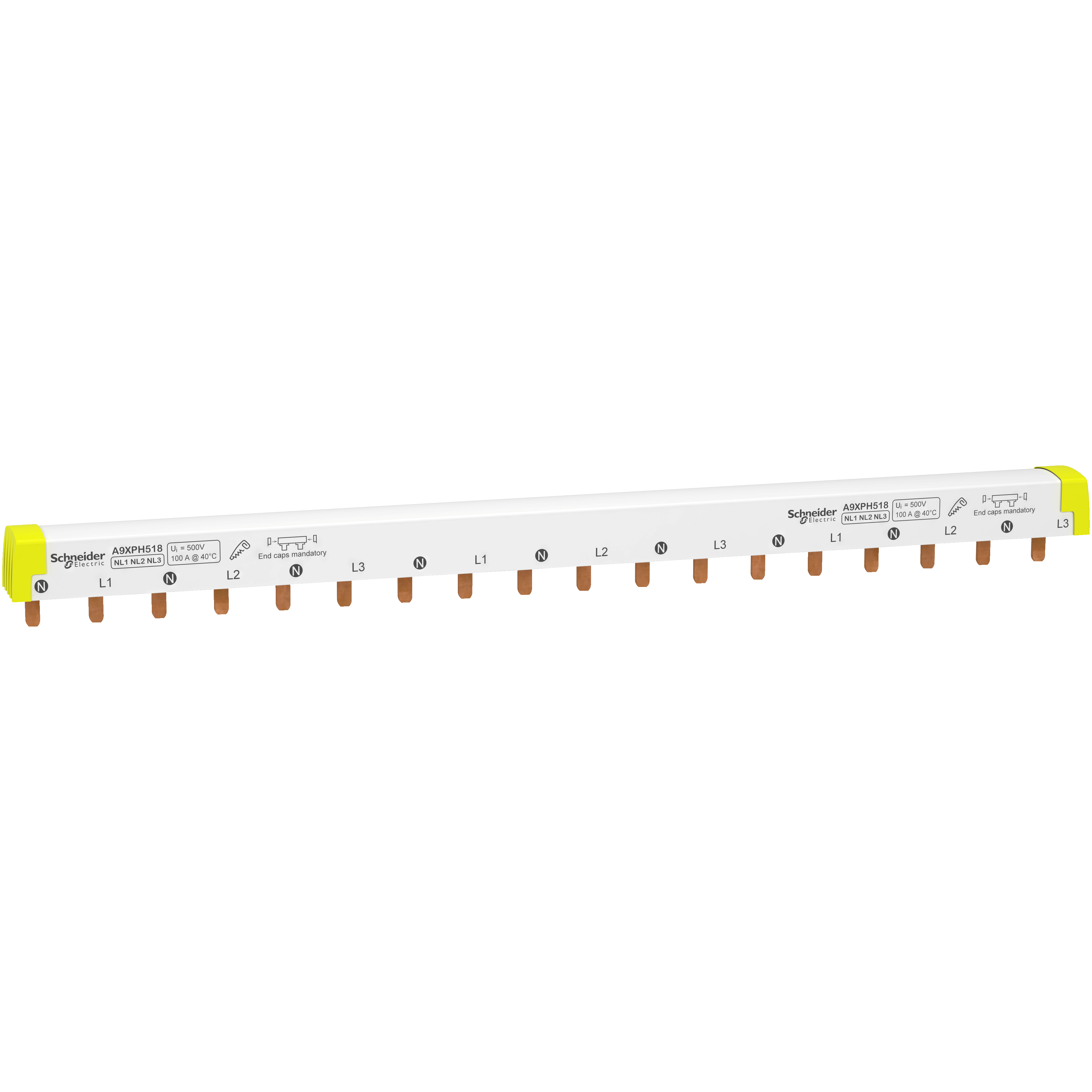 Samleskinne4P Nl1Nl2Nl3 18M Ic60