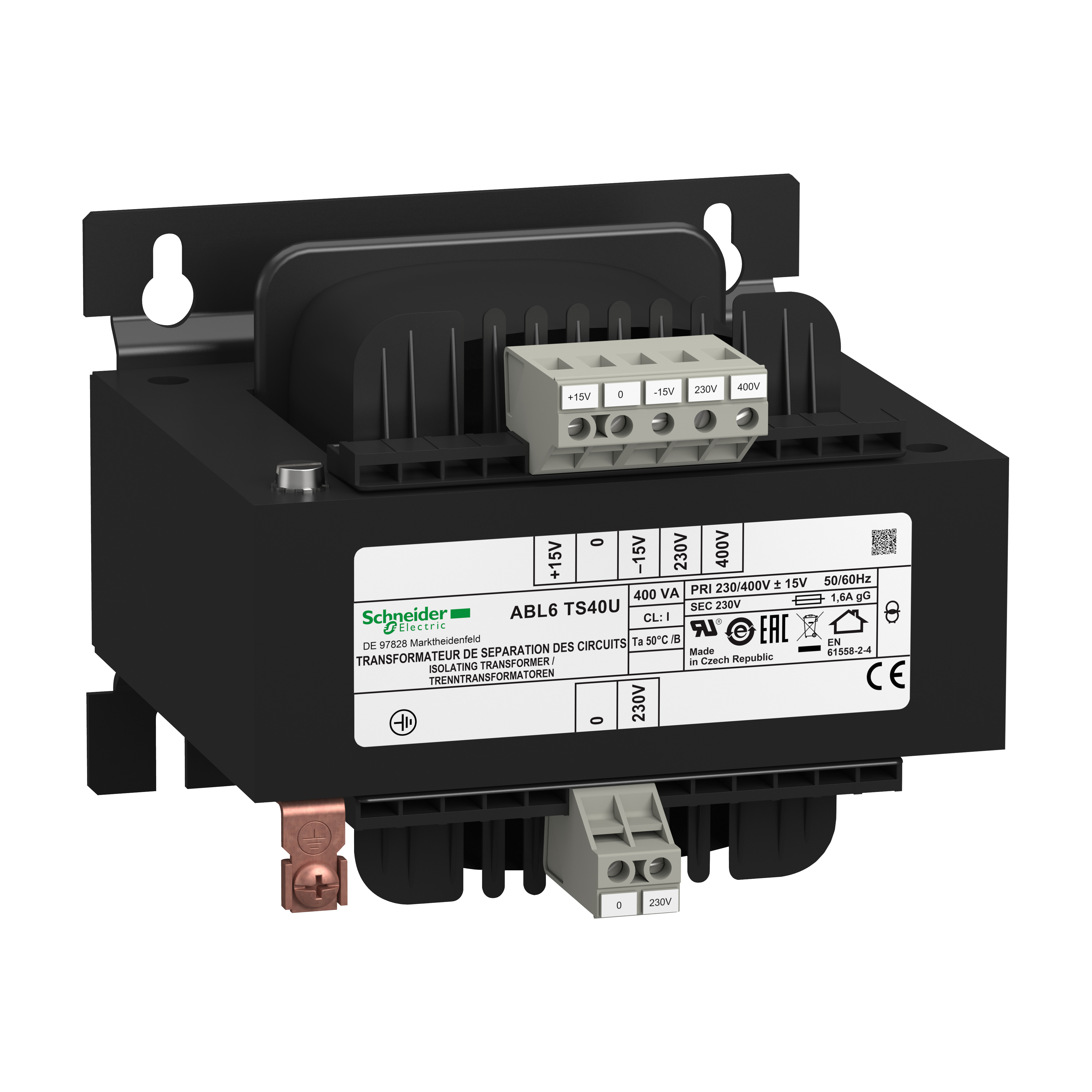 TRAFO 1-LIND 400VA 230V
