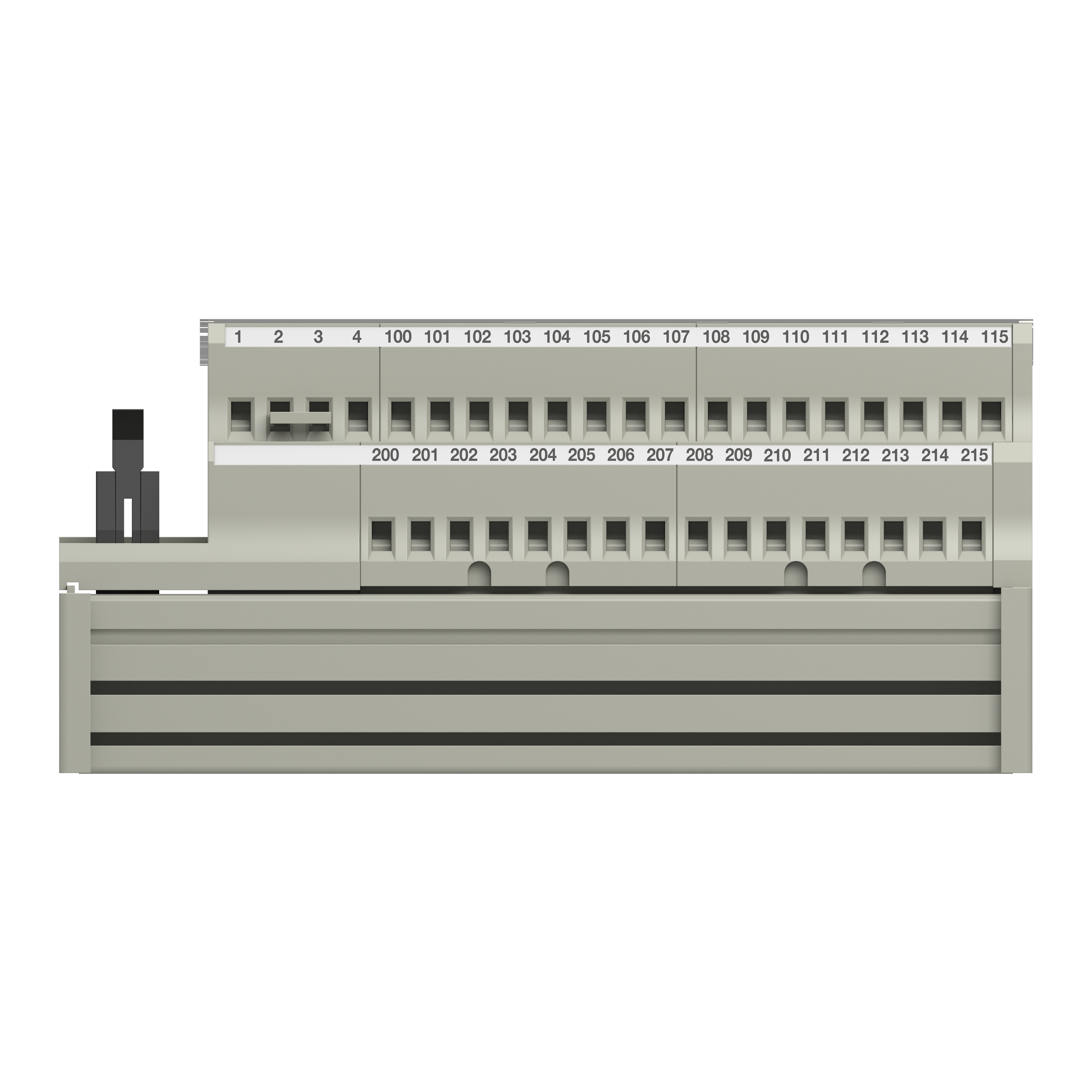 schneider electric 16 i/o,2 term, led abe7h16r21