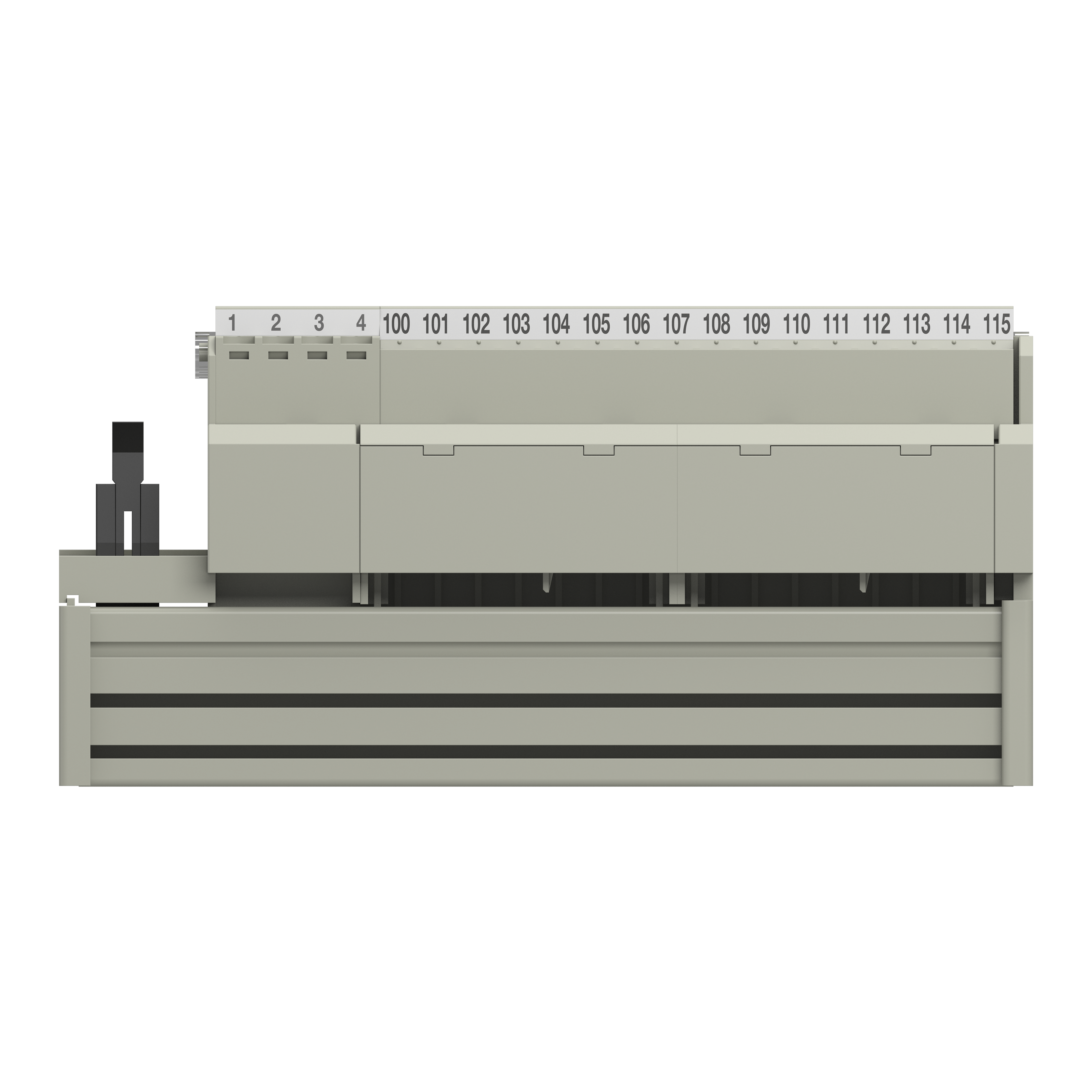 schneider electric 16 o rele, 4 pr.gr, 1 n/o abe7r16s111