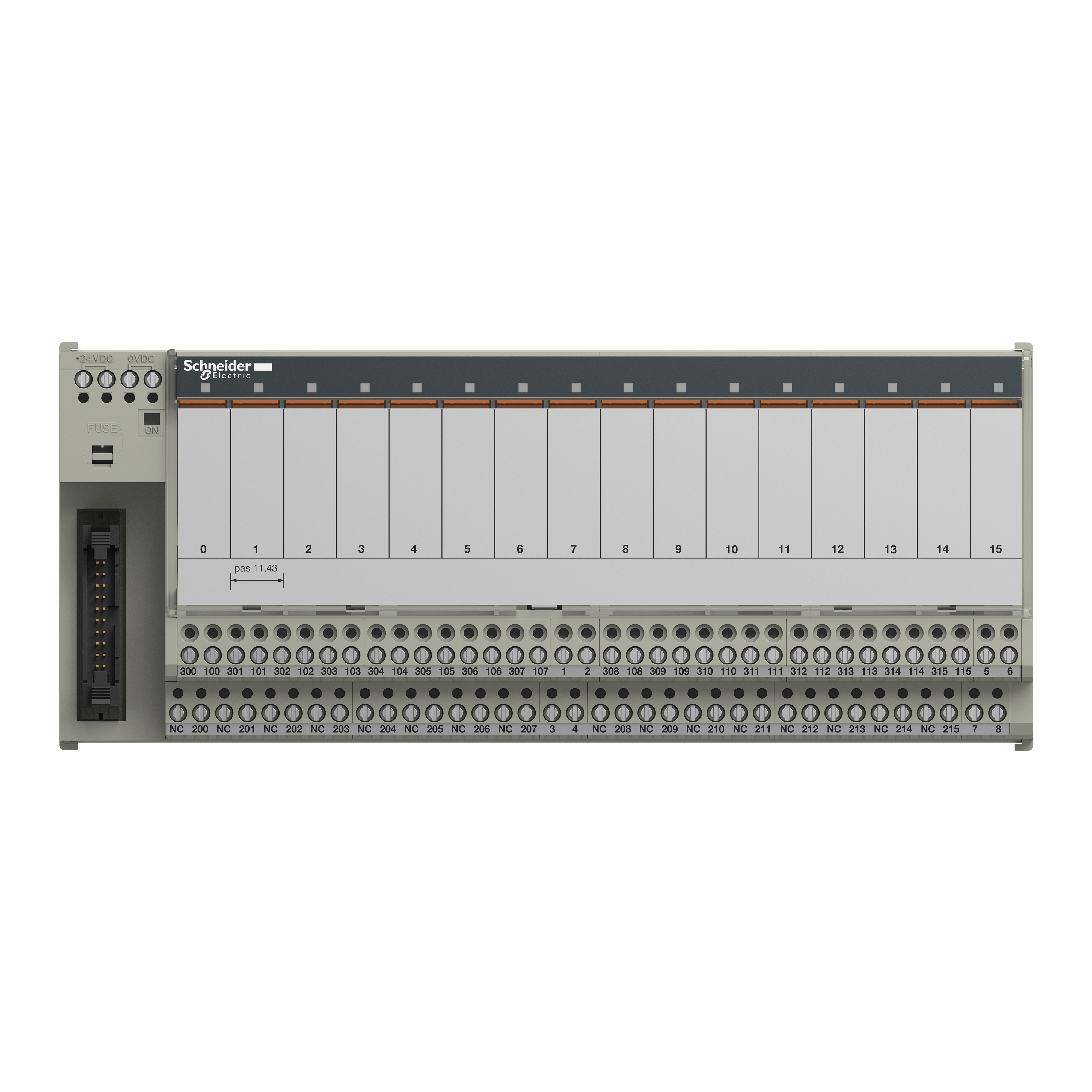schneider electric 16 o, pot.fri, 1 c/o, rele 10m abe7r16t230