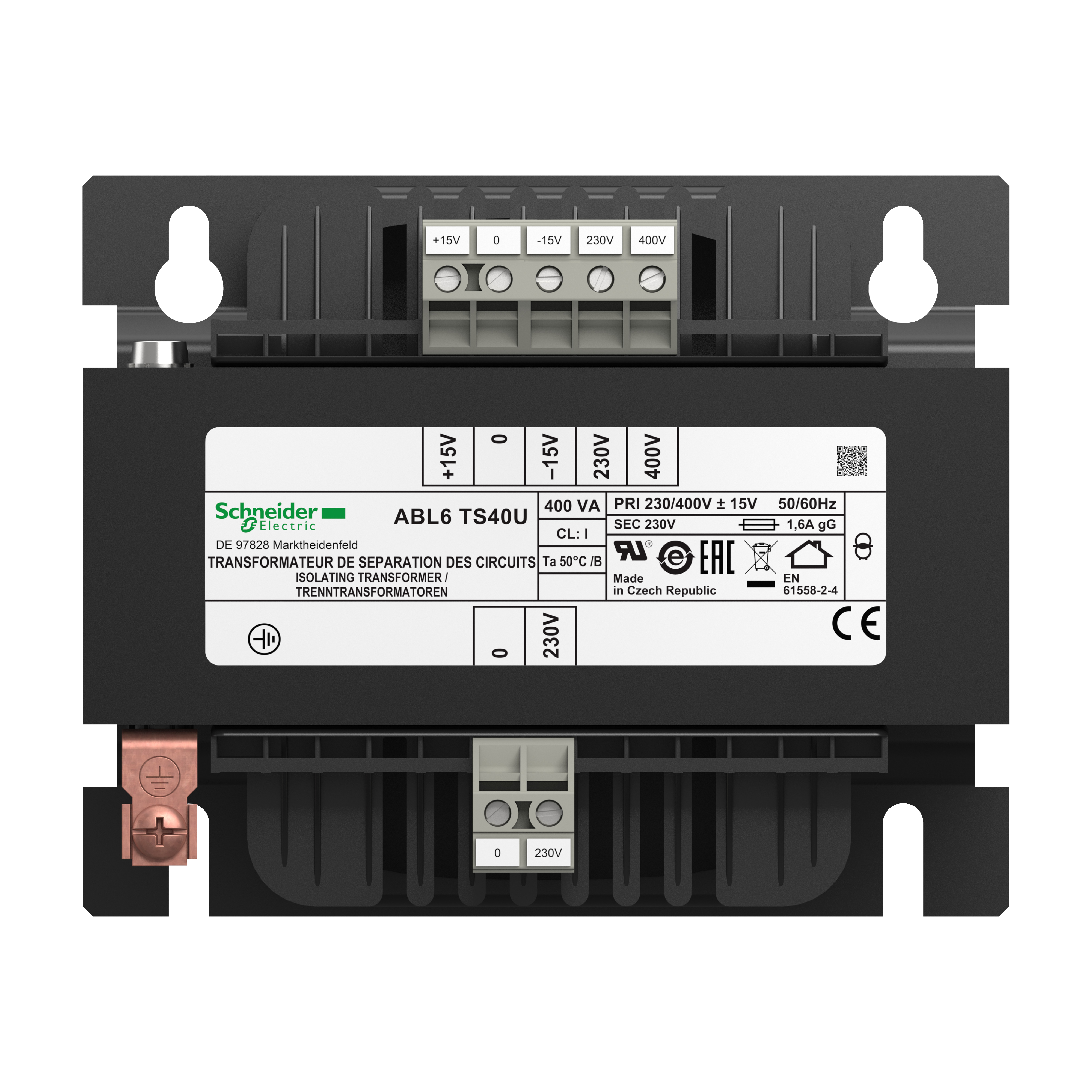 schneider electric Trafo 1-lind 400va 230v