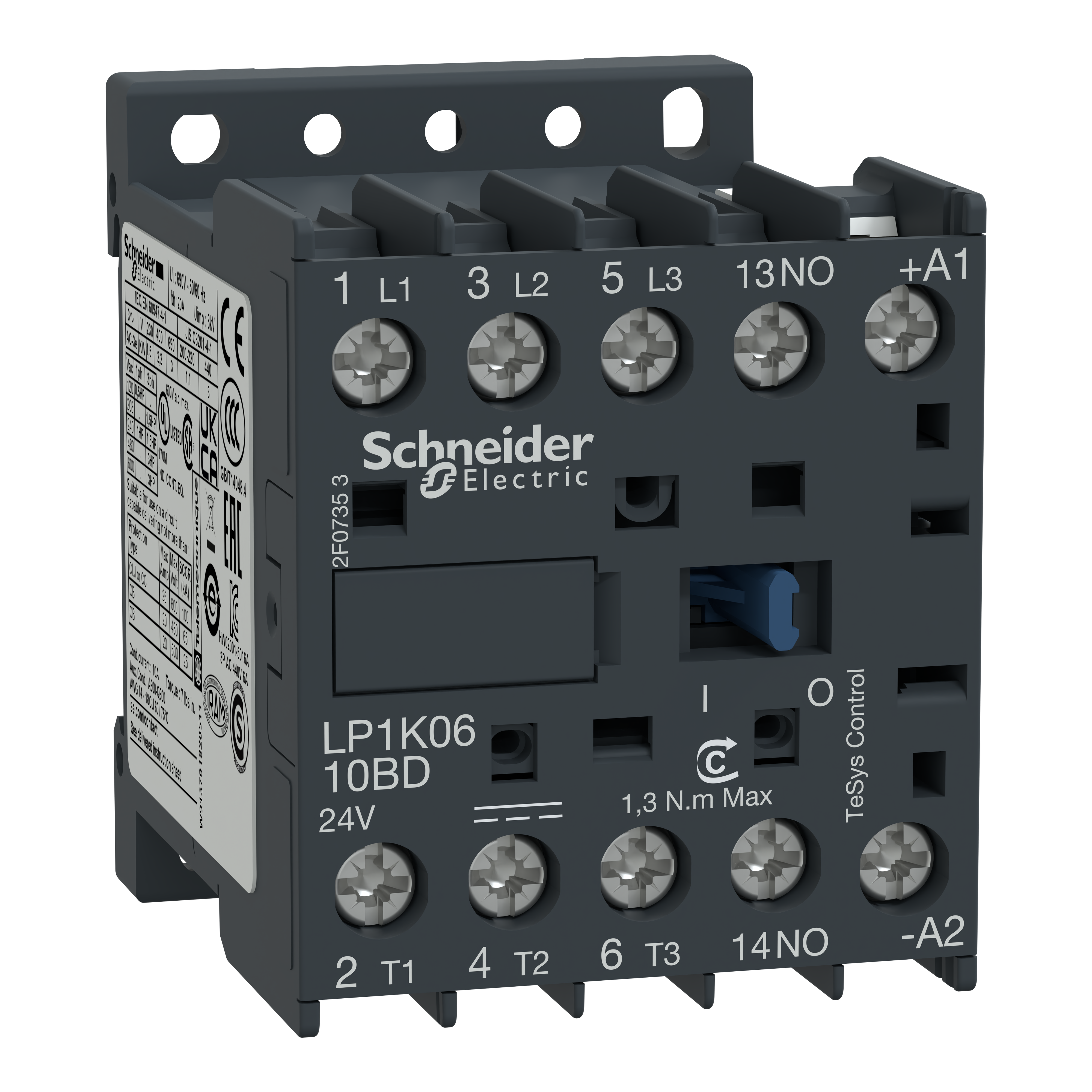 schneider electric Contactor tesys lp1k0910jd 9a, 12vdc