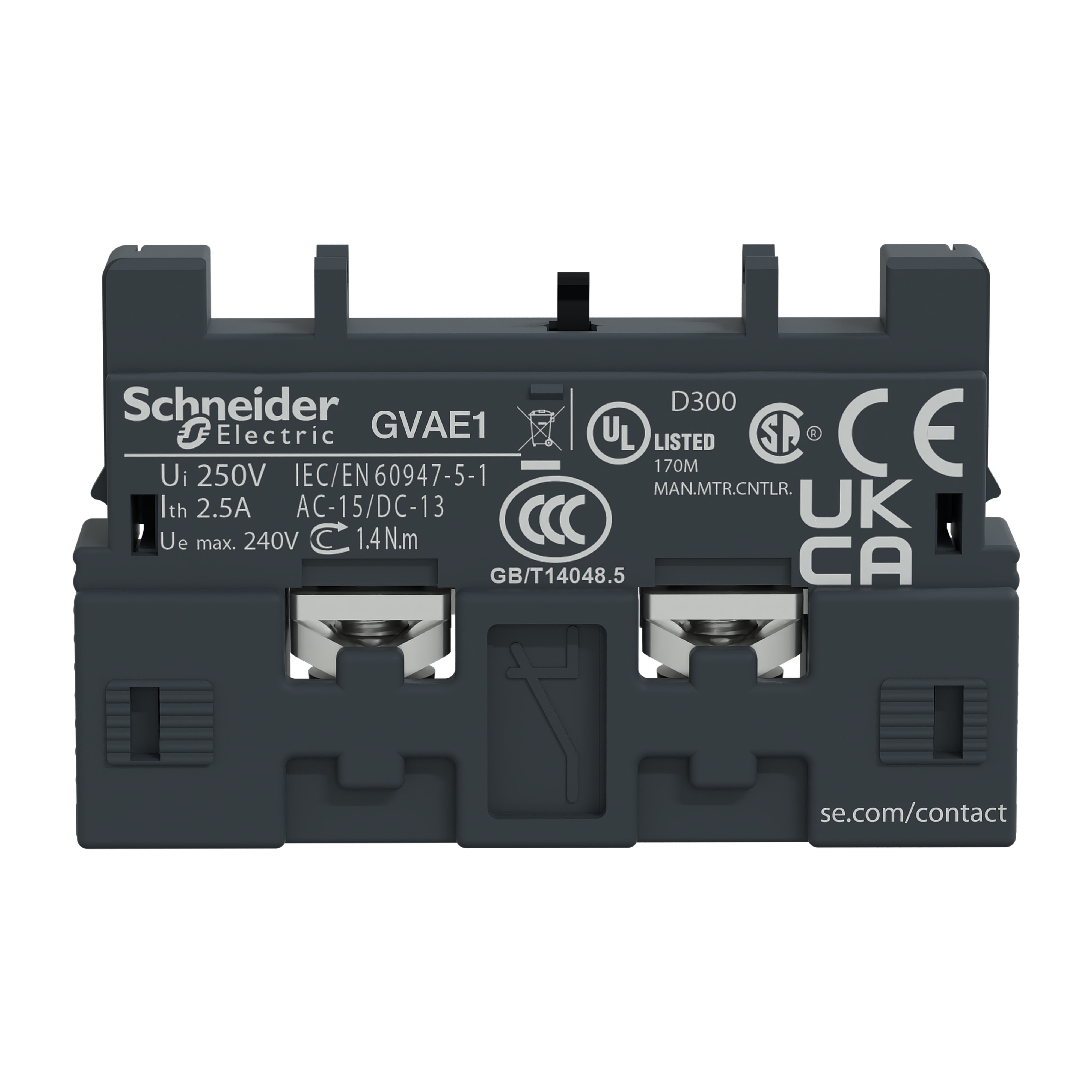schneider electric Hjelpeblokk gv2 gvae1
