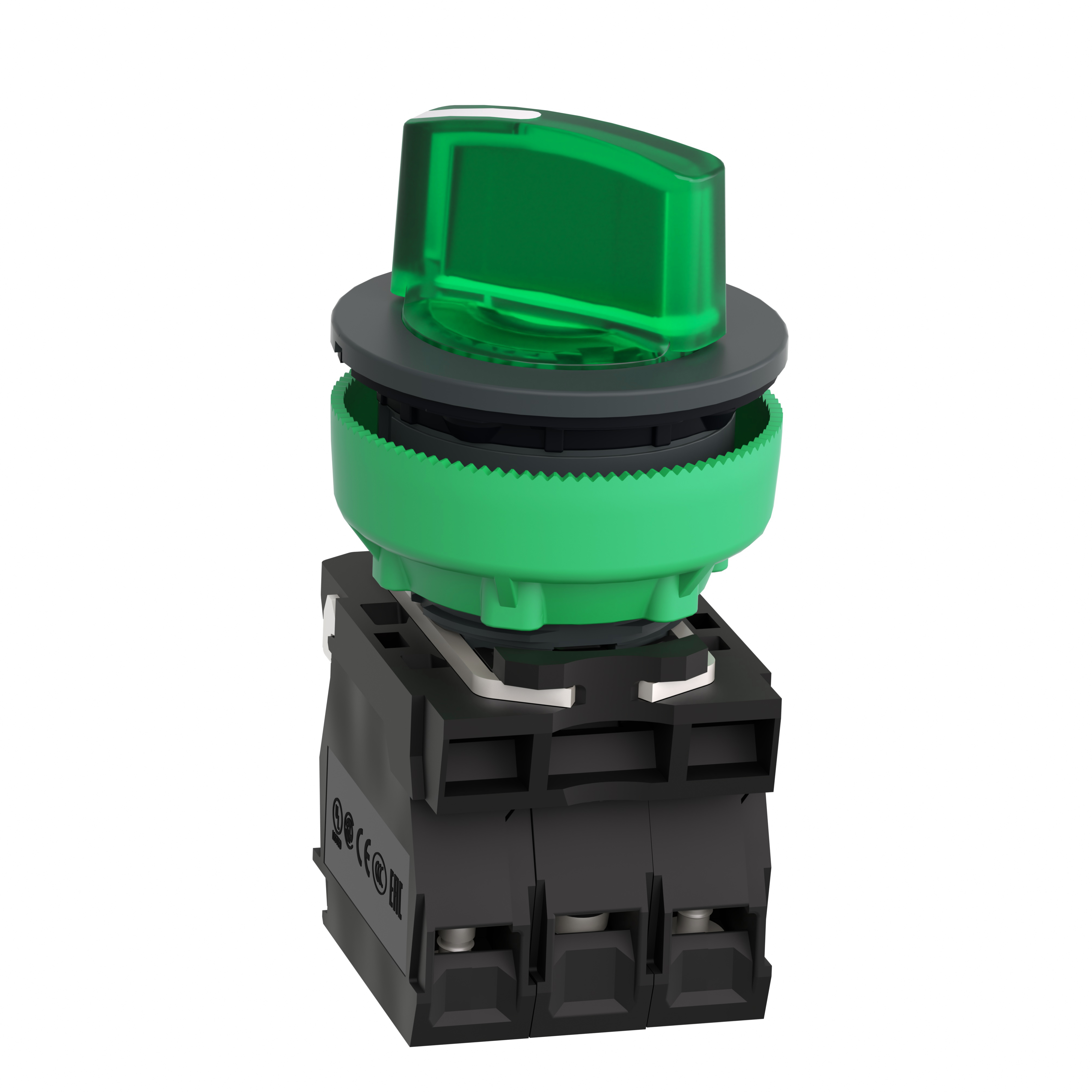 schneider electric Vender flush m/led grønn 24v