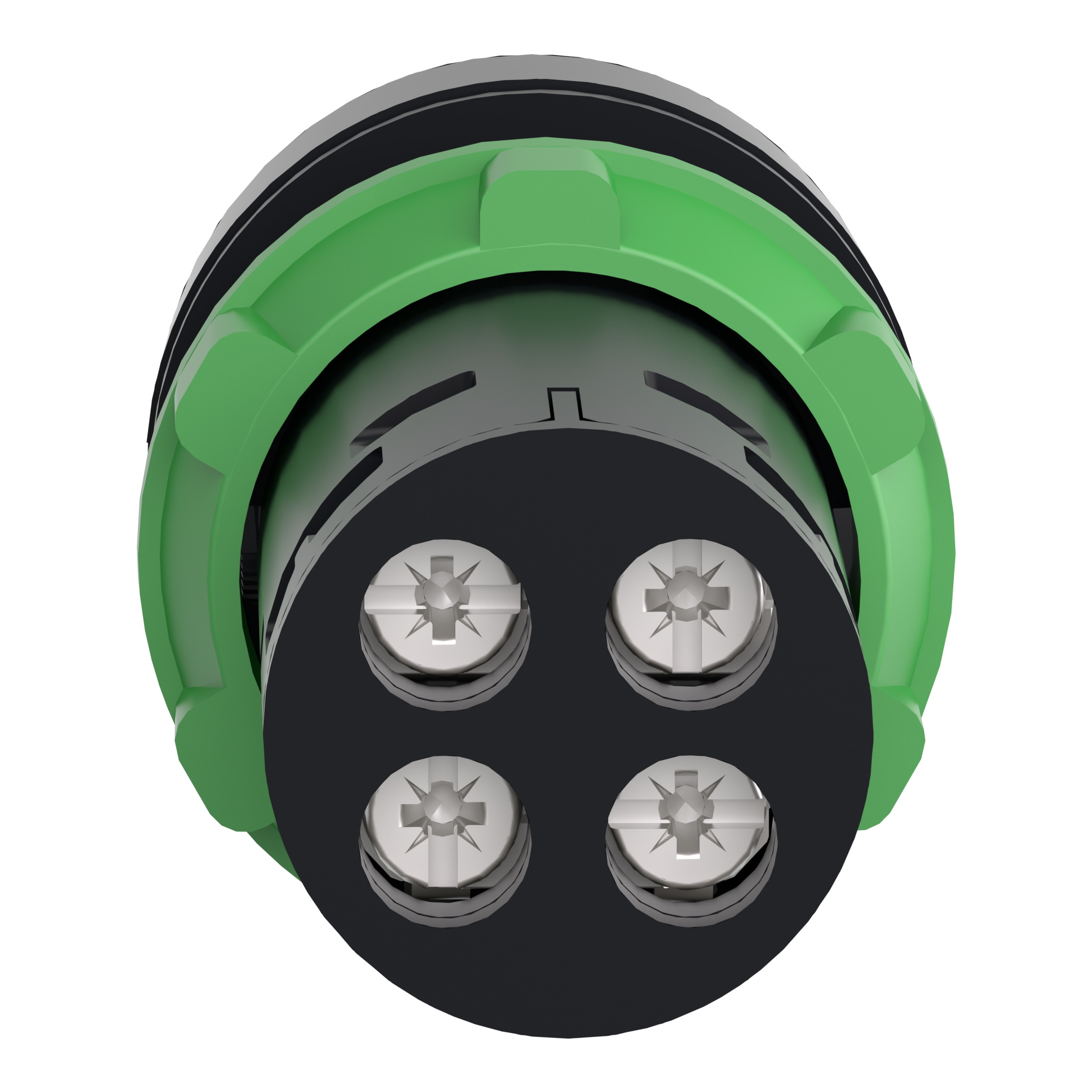 schneider electric Tryckkn grön 1no
