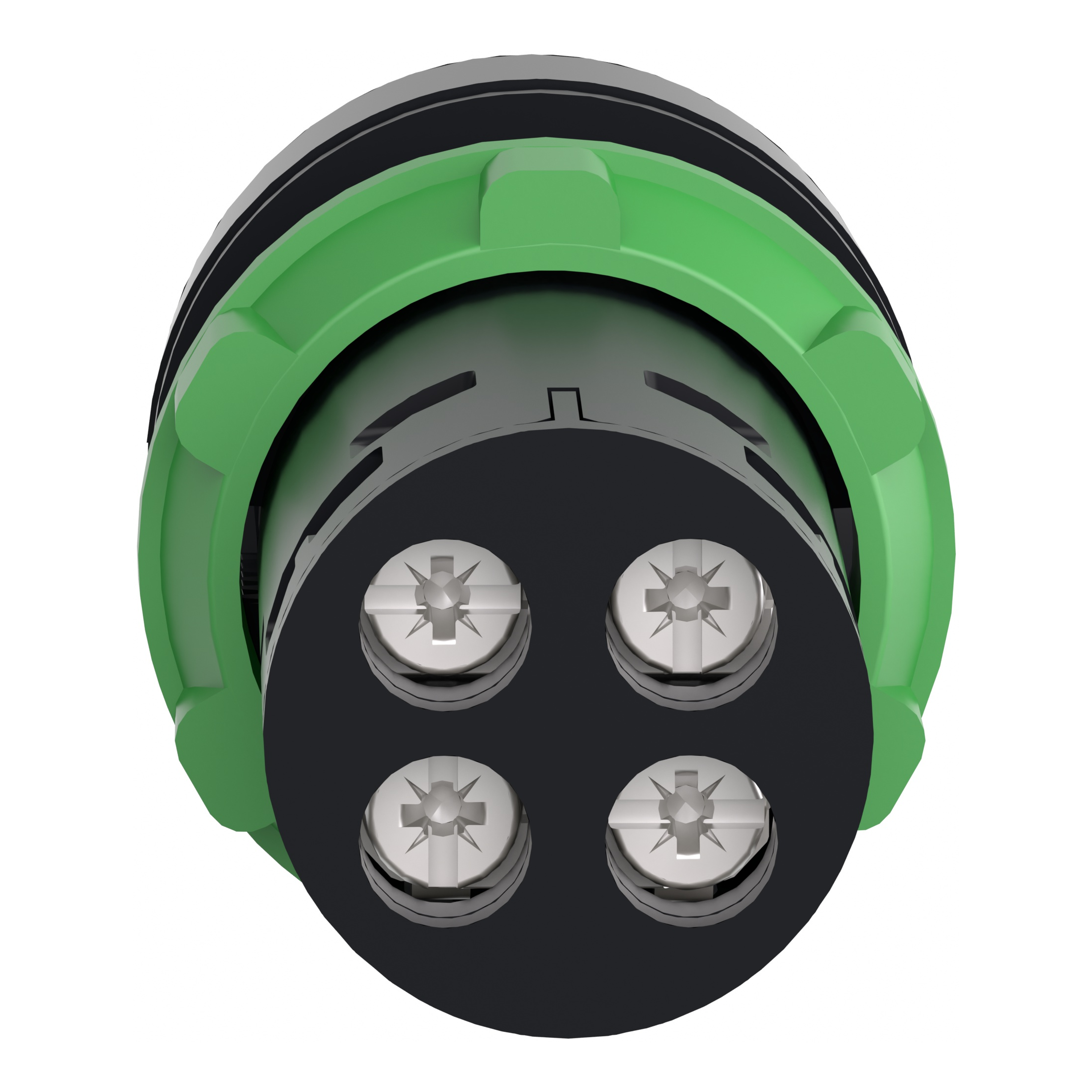 schneider electric Tryckkn röd 1nc
