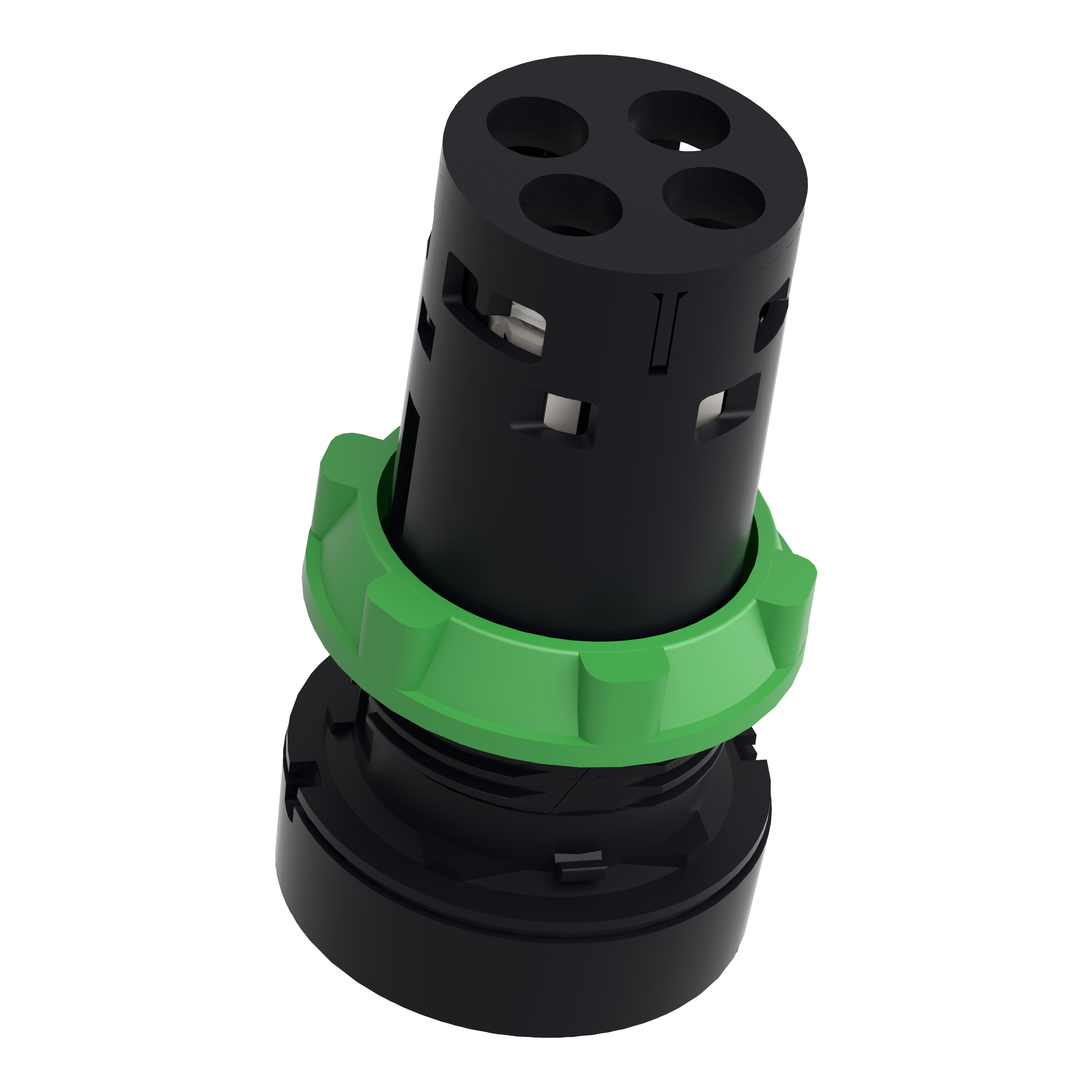 schneider electric Tryckkn röd 1nc
