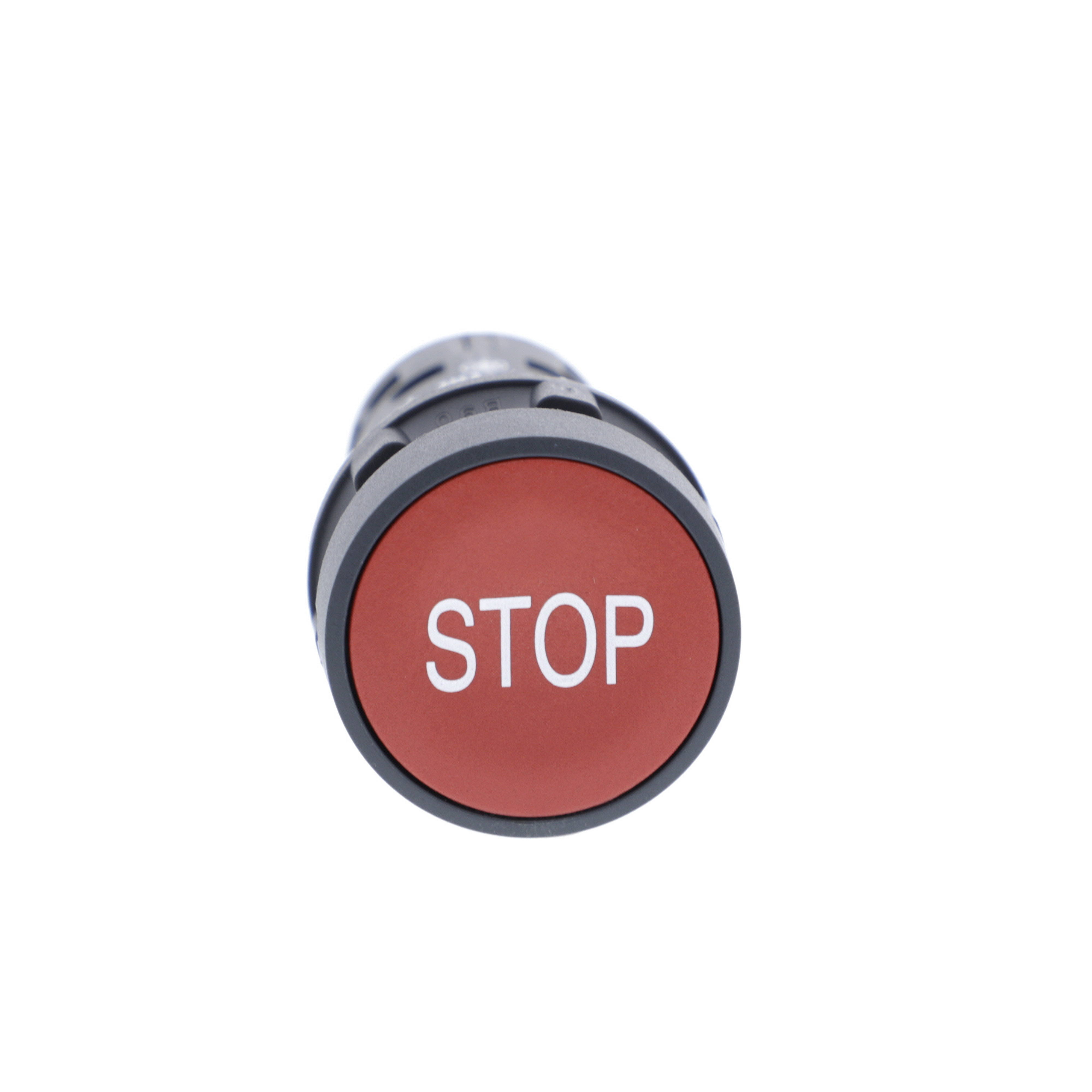 schneider electric Tryckkn röd 1nc stop