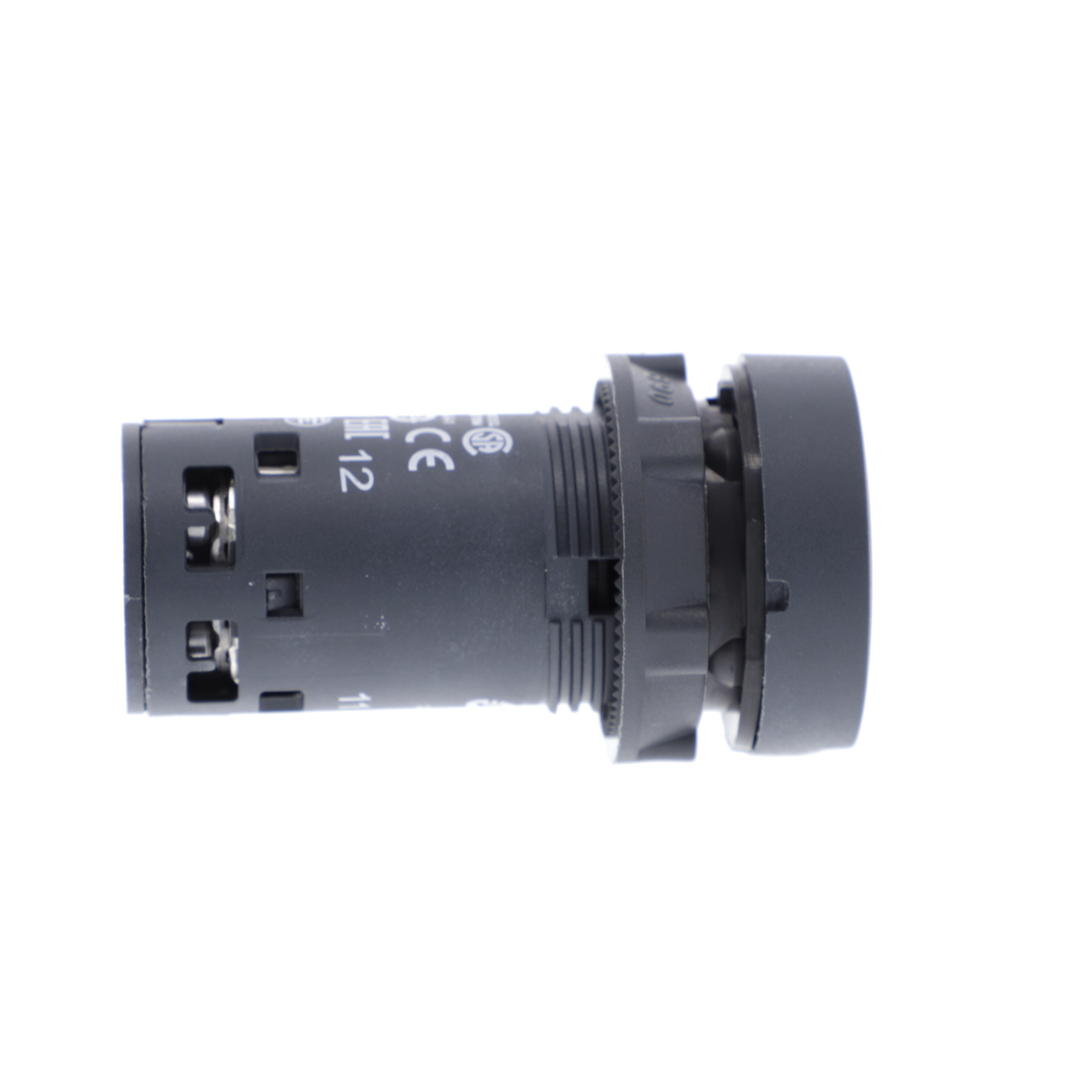 schneider electric Tryckkn röd 1nc stop