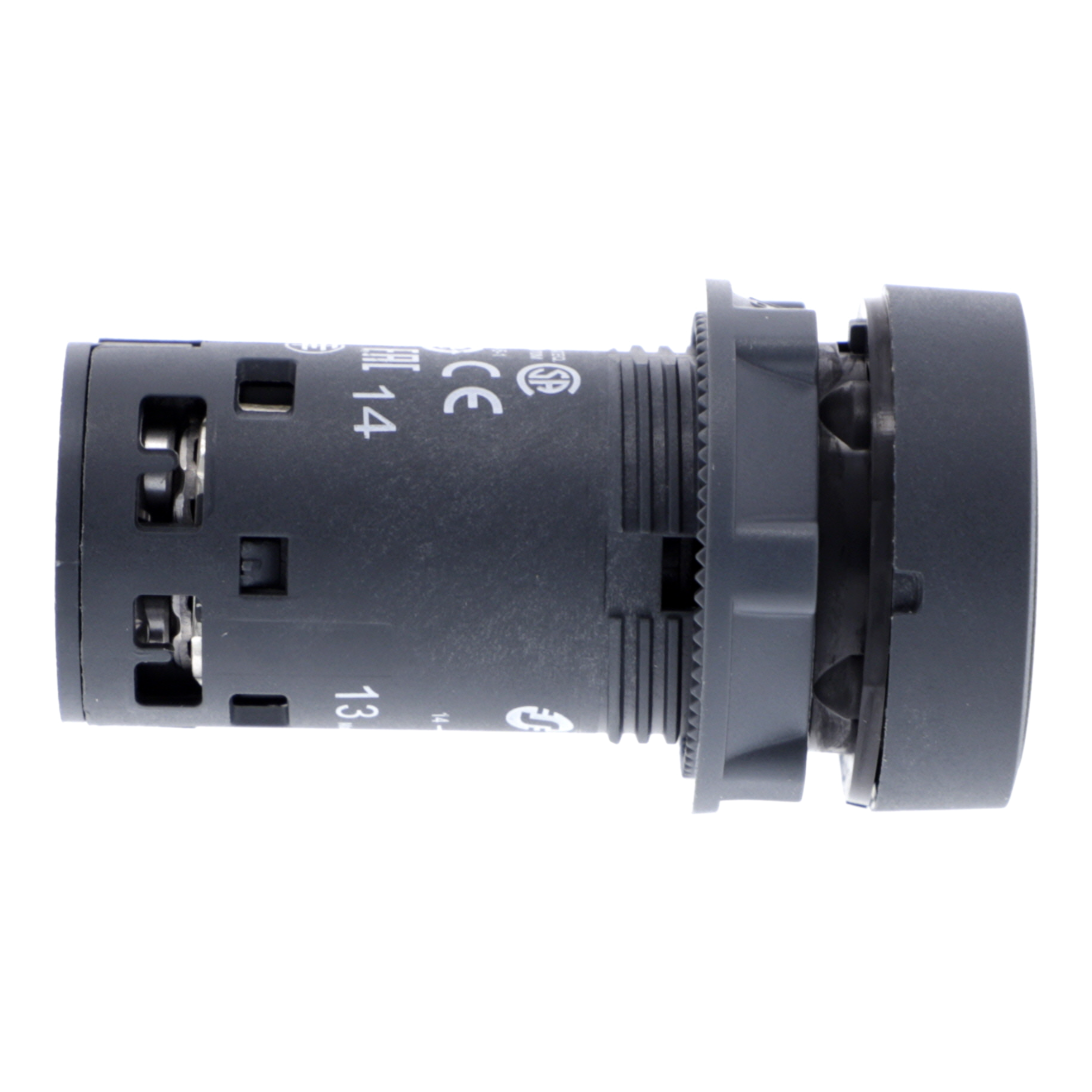 schneider electric Tryckkn svart 1no pil ner