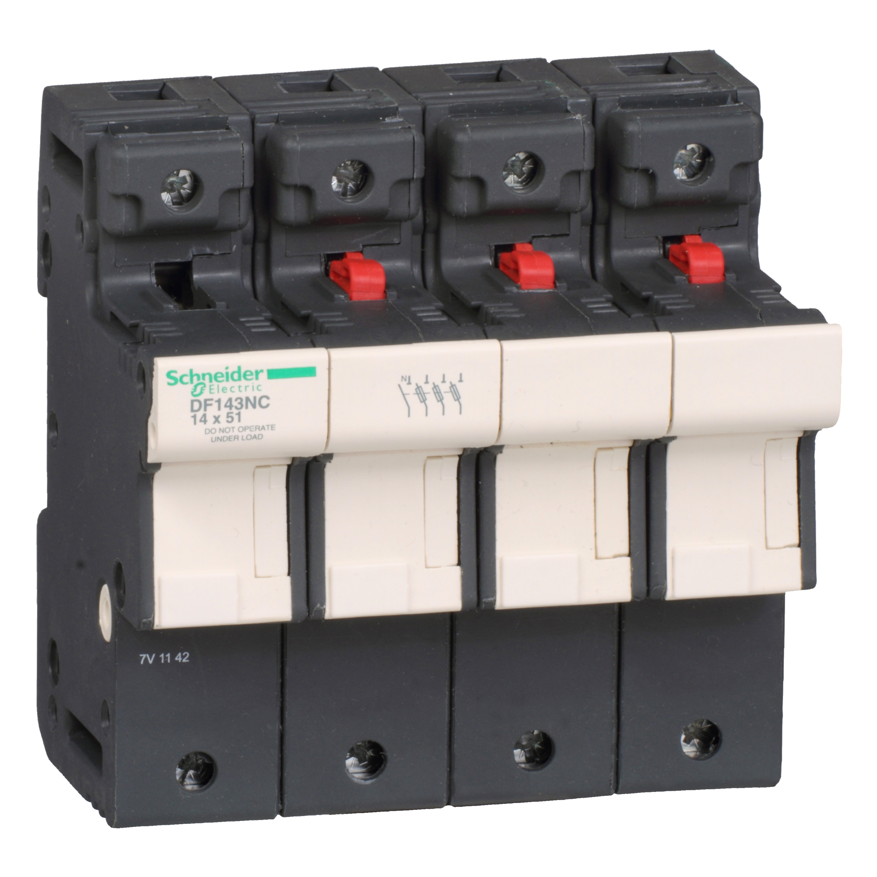 schneider electric Sulakevahti schneider df143nc 3p+n 50a, 14x51mm