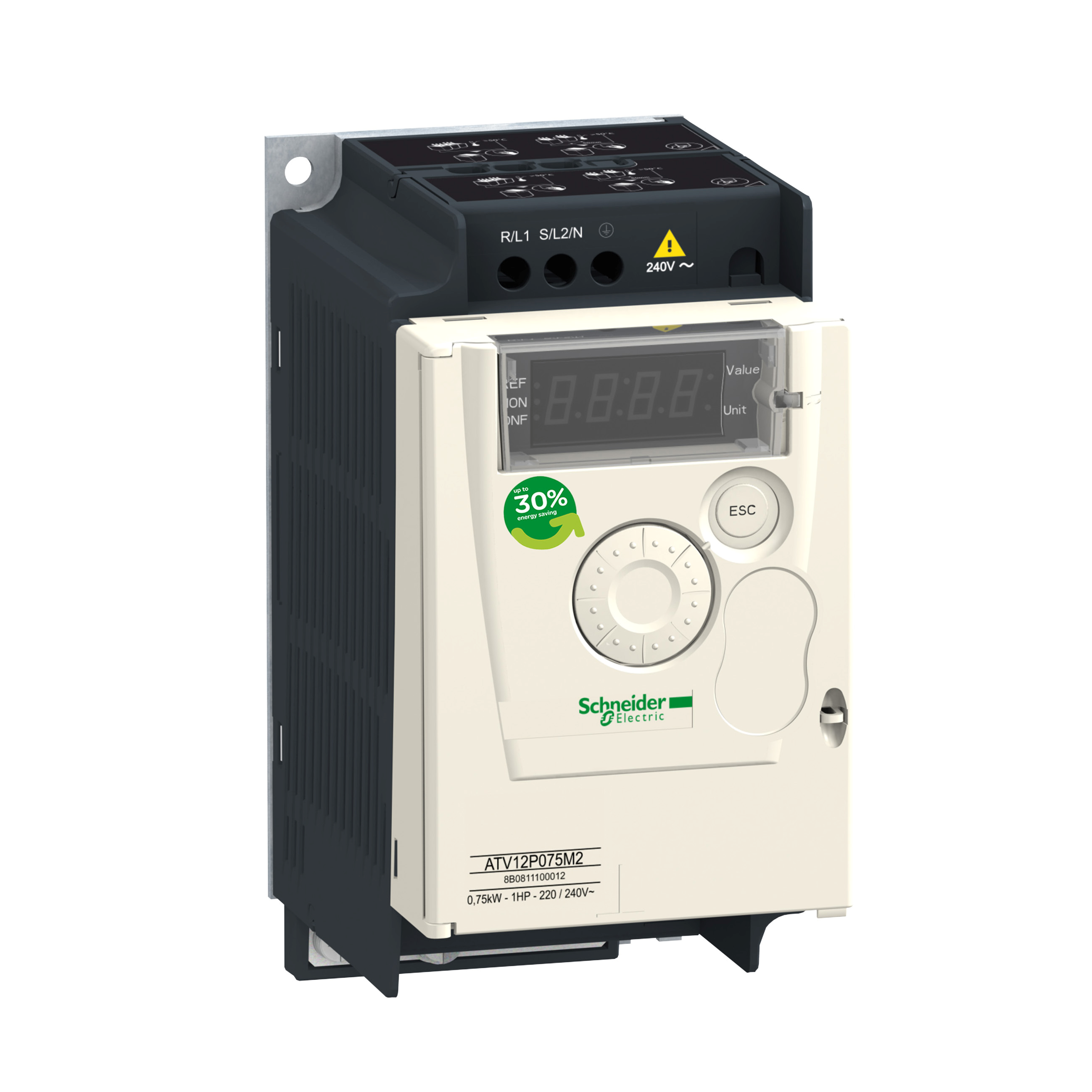 ATV12 0,75KW U/KJØLEFLENS 3FAS