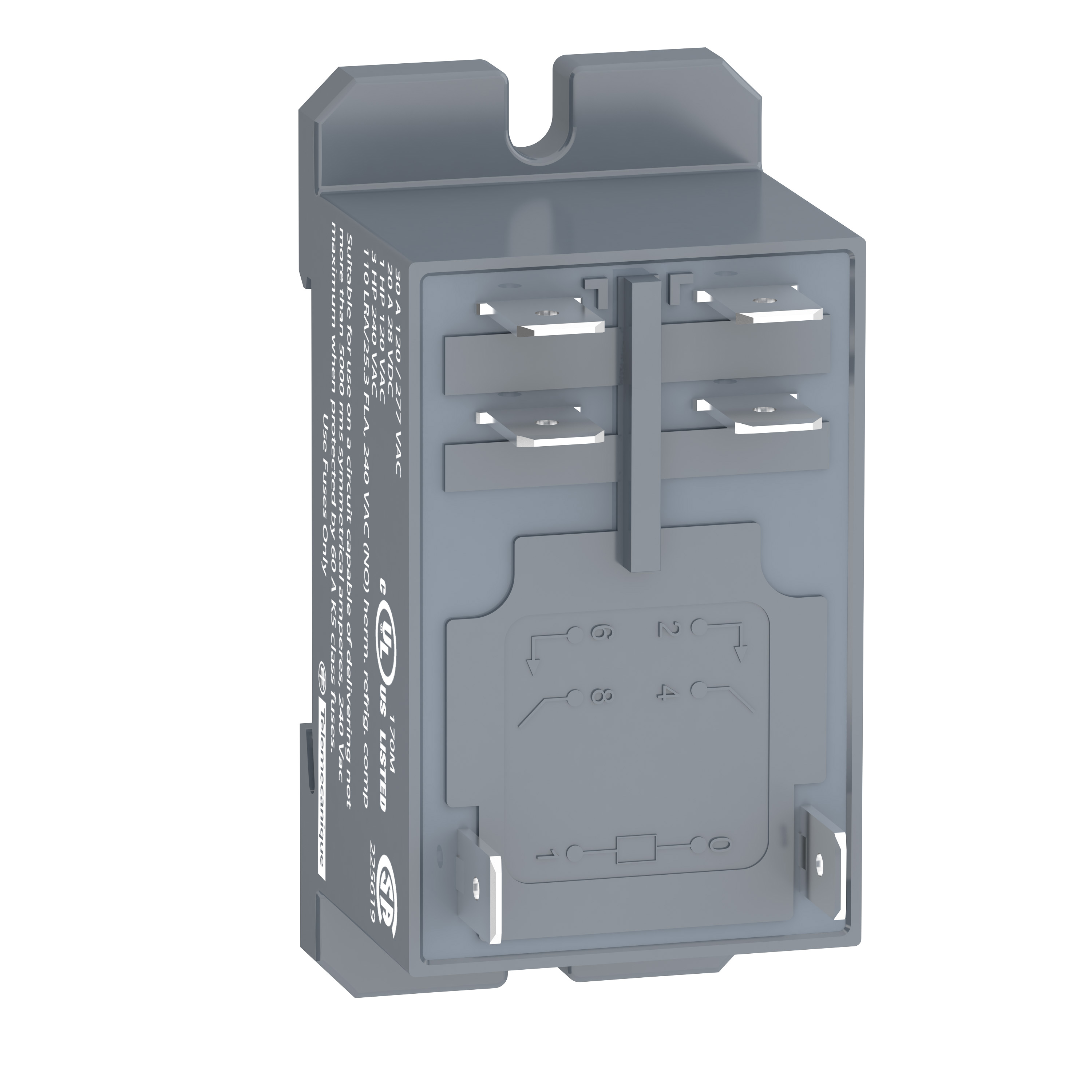 schneider electric Power relay zelio 12vdc 2n/o 30a