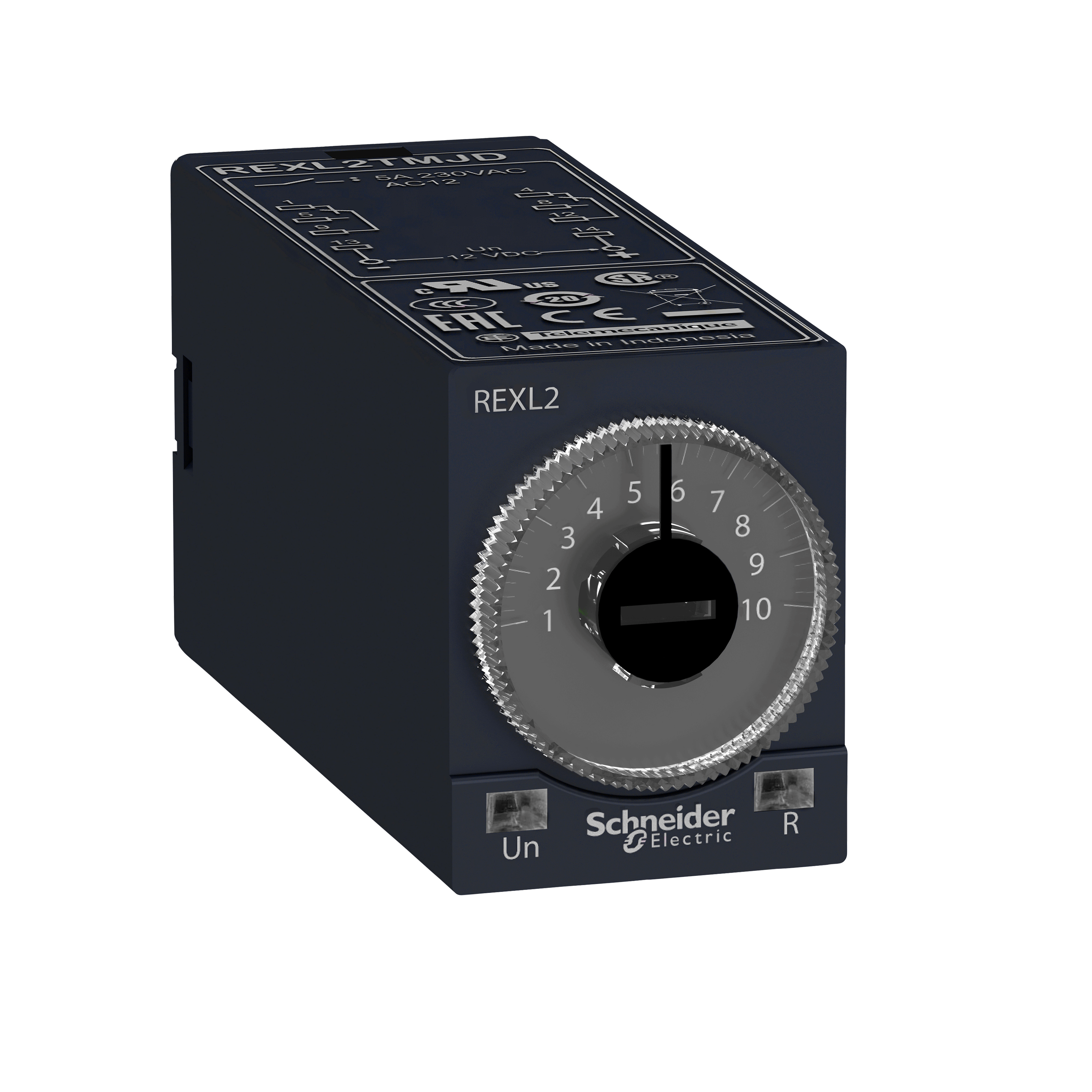schneider electric Tidrelä rexl 120vac tillslagsfördröjt