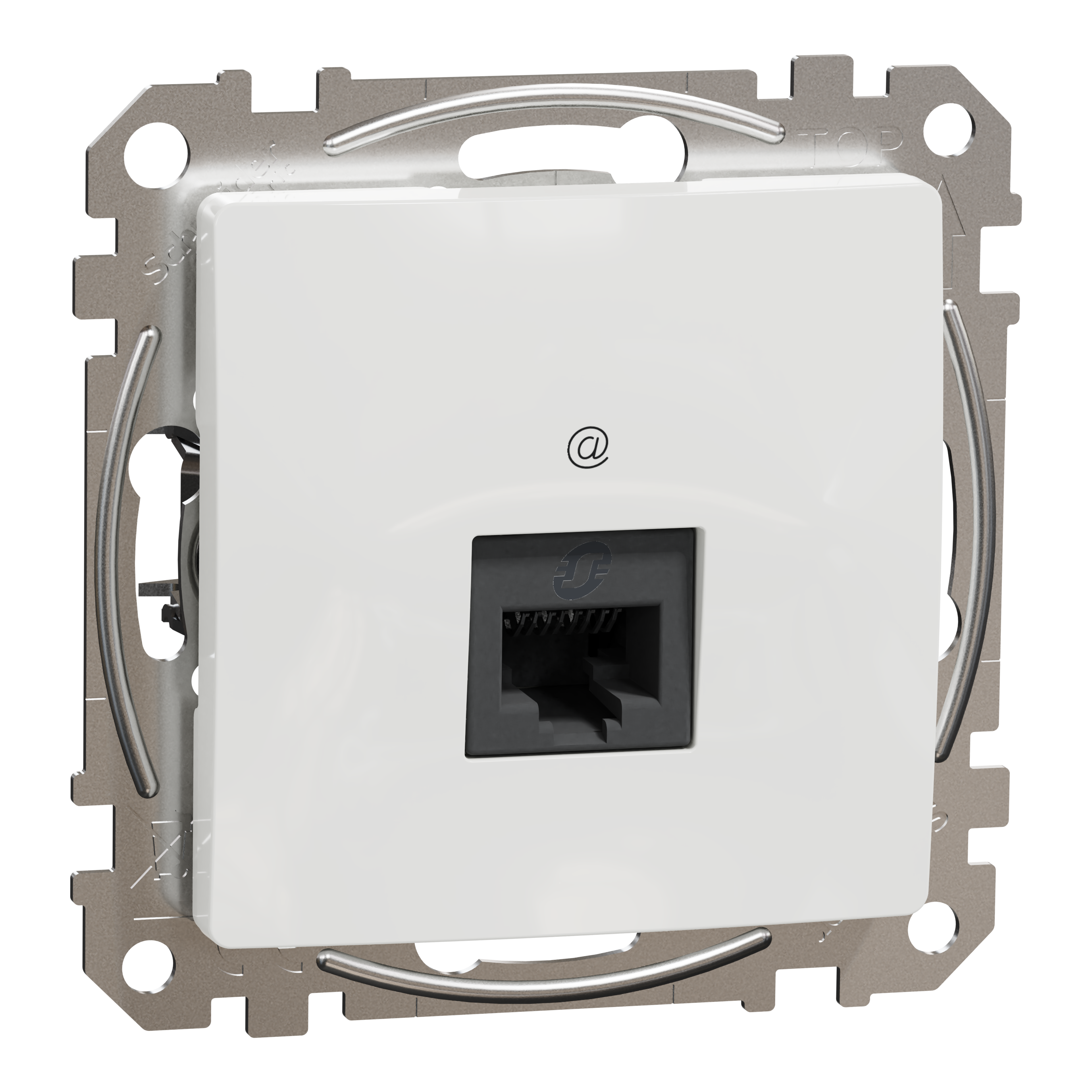 schneider electric Kompiuterinis lizdas 1xrj45 kat6 utp baltas
