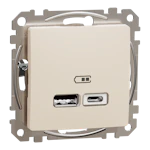 SEDNA DESIGN USB LAADIJA A+C 2,4A BEEŽ