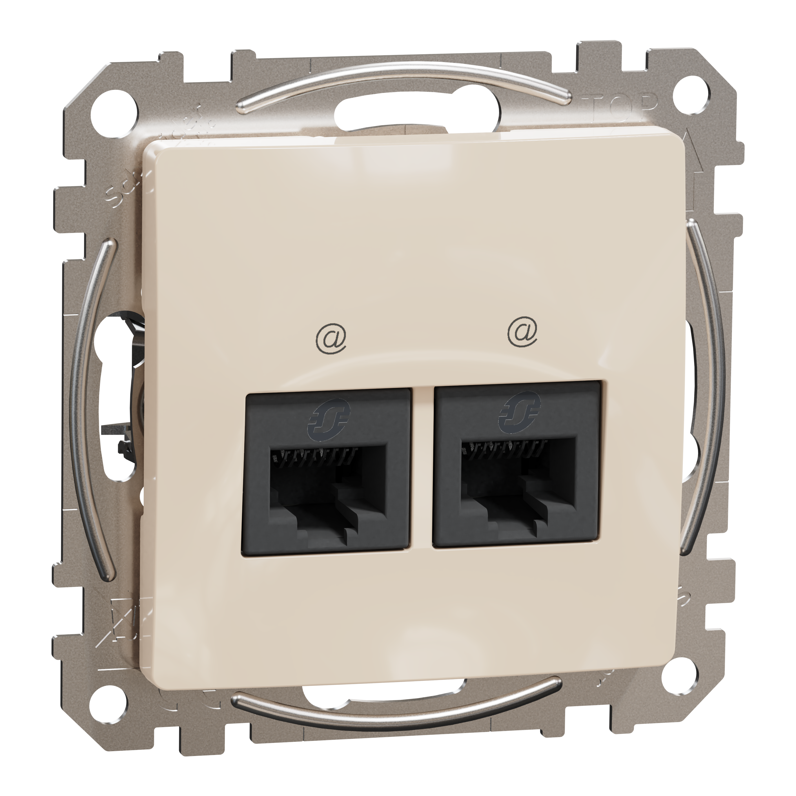 schneider electric Sedna design sidepesa 2xrj45 cat6 utp beež