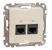 schneider electric Sedna design sidepesa 2xrj45 cat6 utp beež