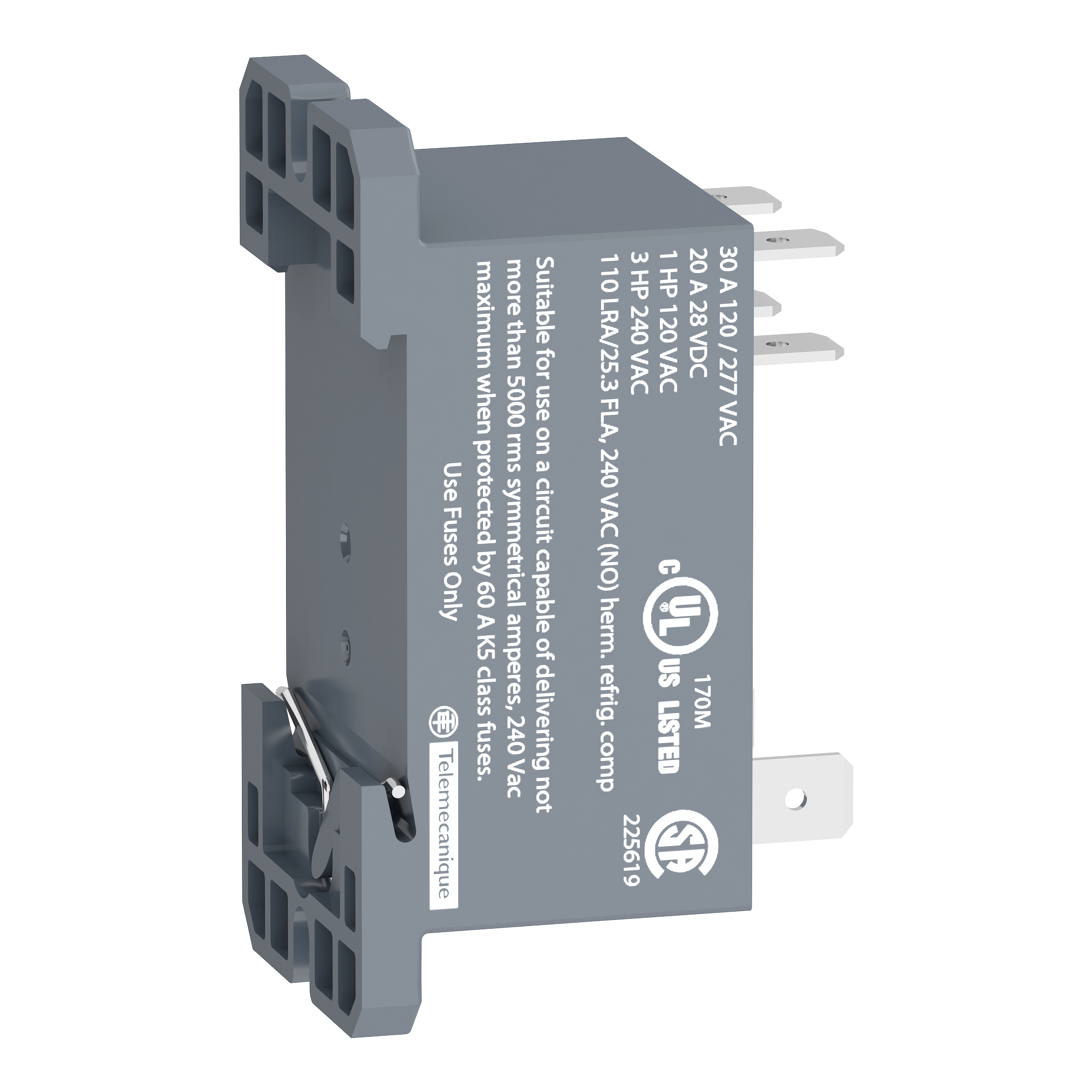 schneider electric Power relay rpf 24vac 2n/o 30a