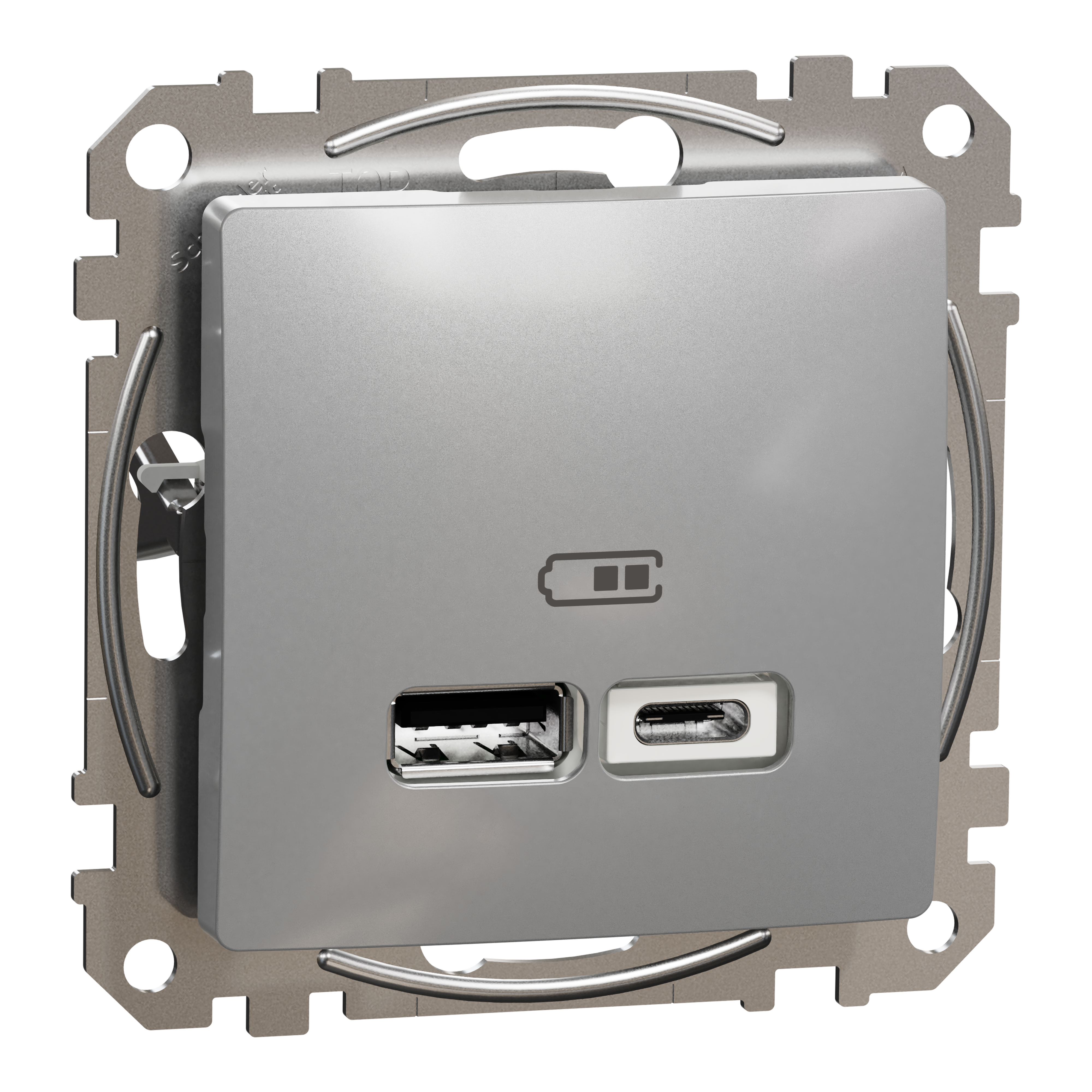 schneider electric Sedna design usb laadija a+c 2,4a alu