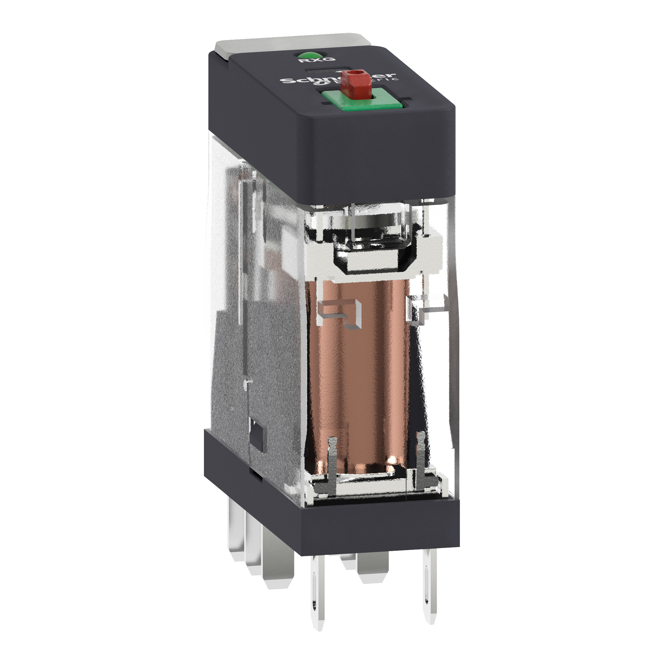 schneider electric Plug-in relay 220vac 2c/o 5a lockable led