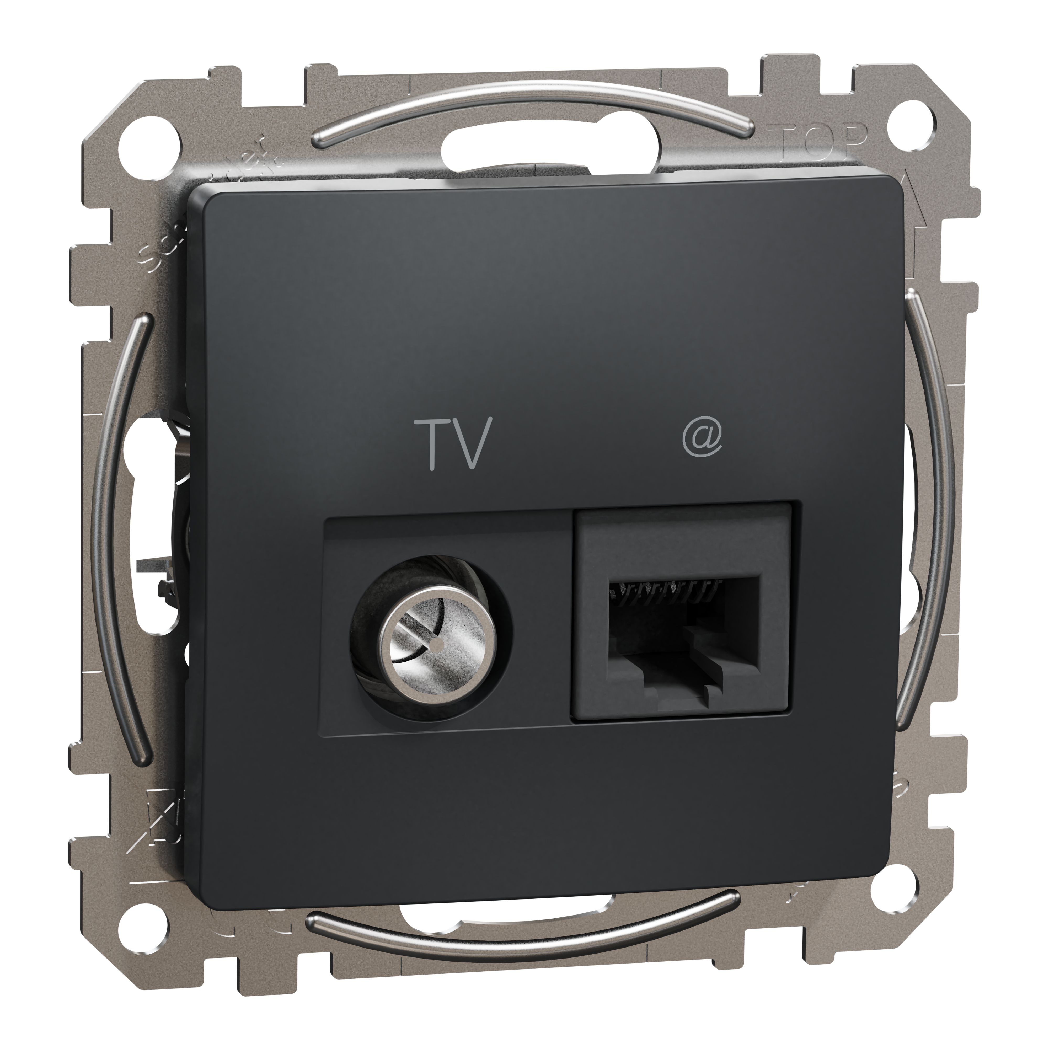 SEDNA DESIGN SIDEPESA 1xRJ45 CAT6+TV 4dB LÕPP ANTRAT
