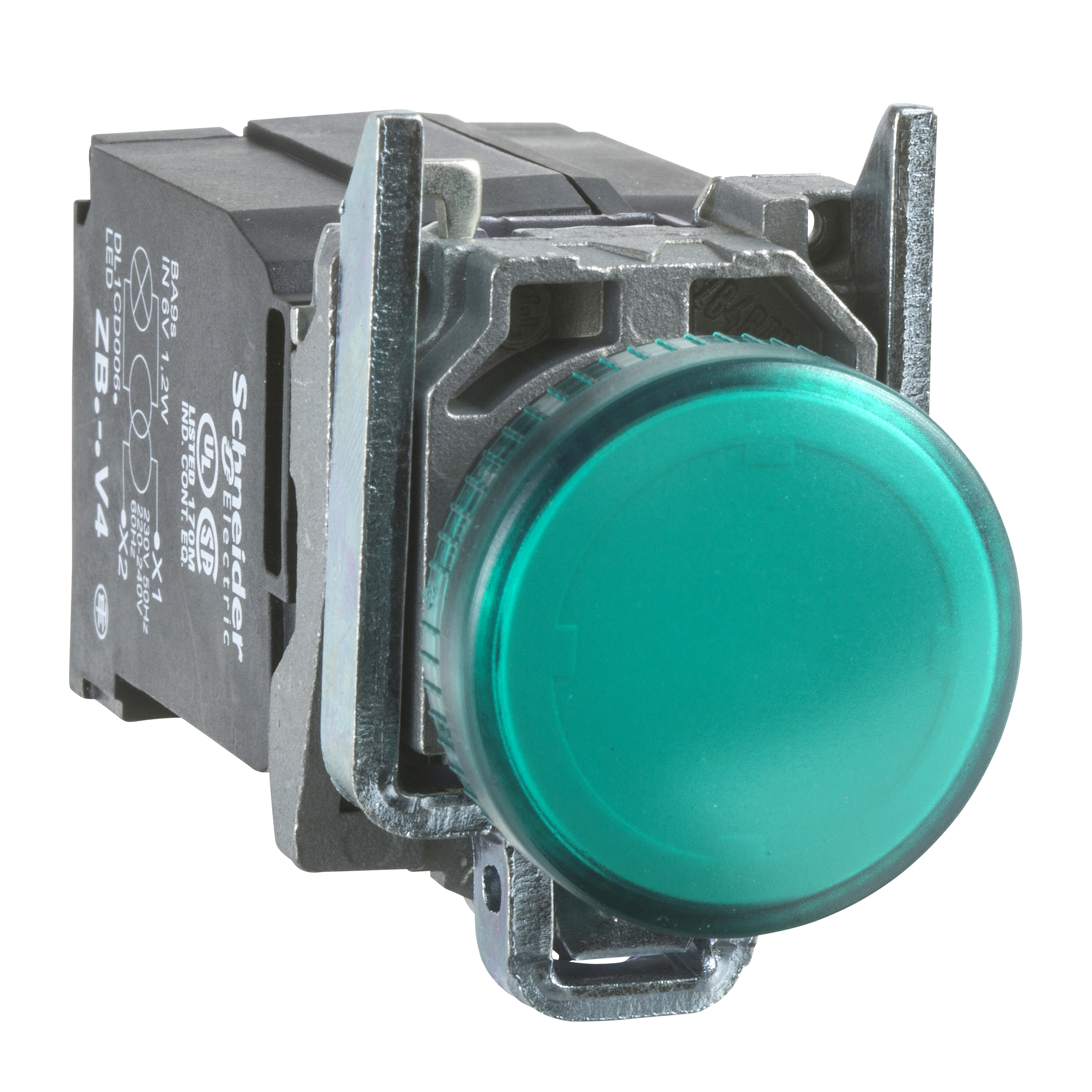 schneider electric 120vac merkkiv. muun xb4bv33