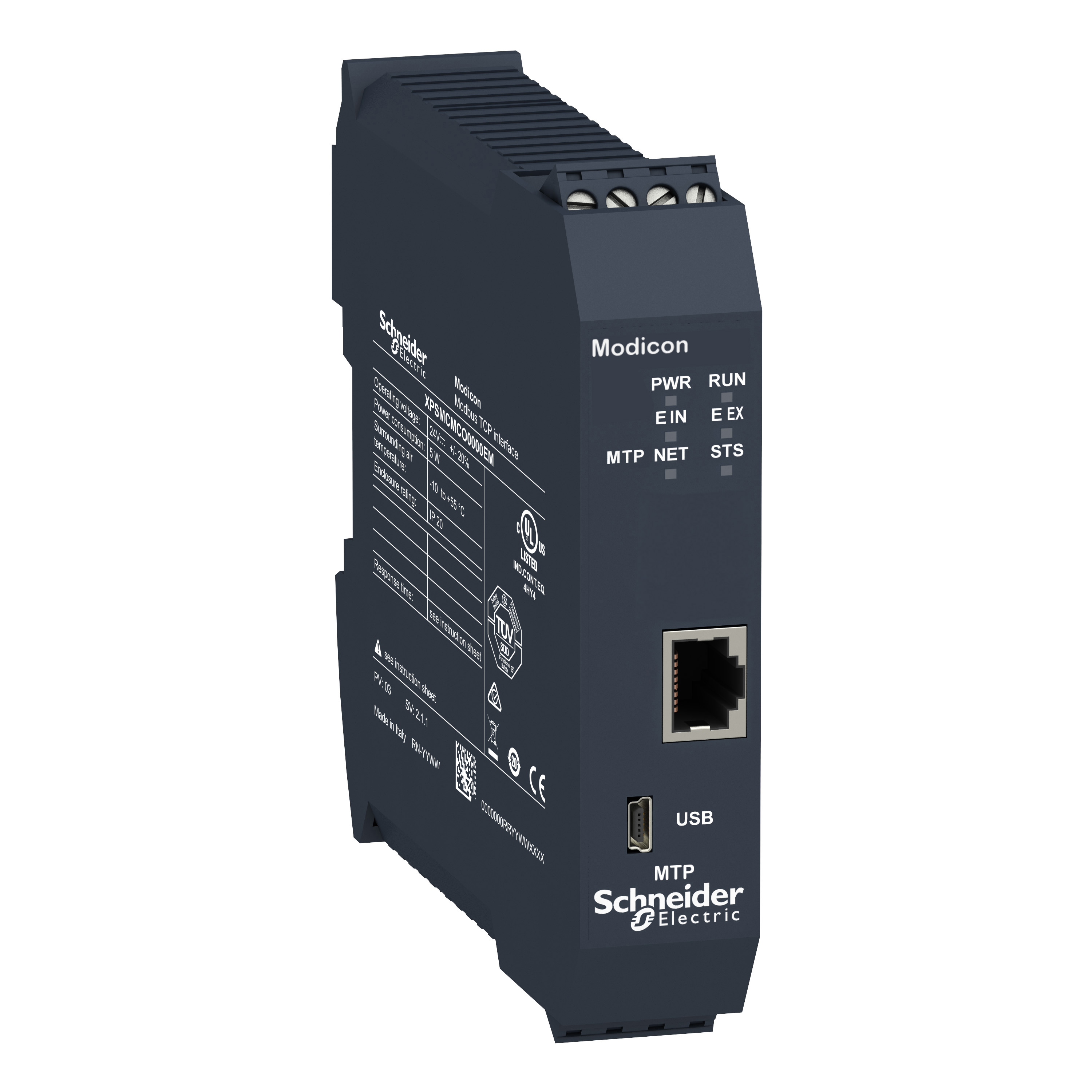 schneider electric Turvarele preventa modbus tcpip diagnostiikkamod.