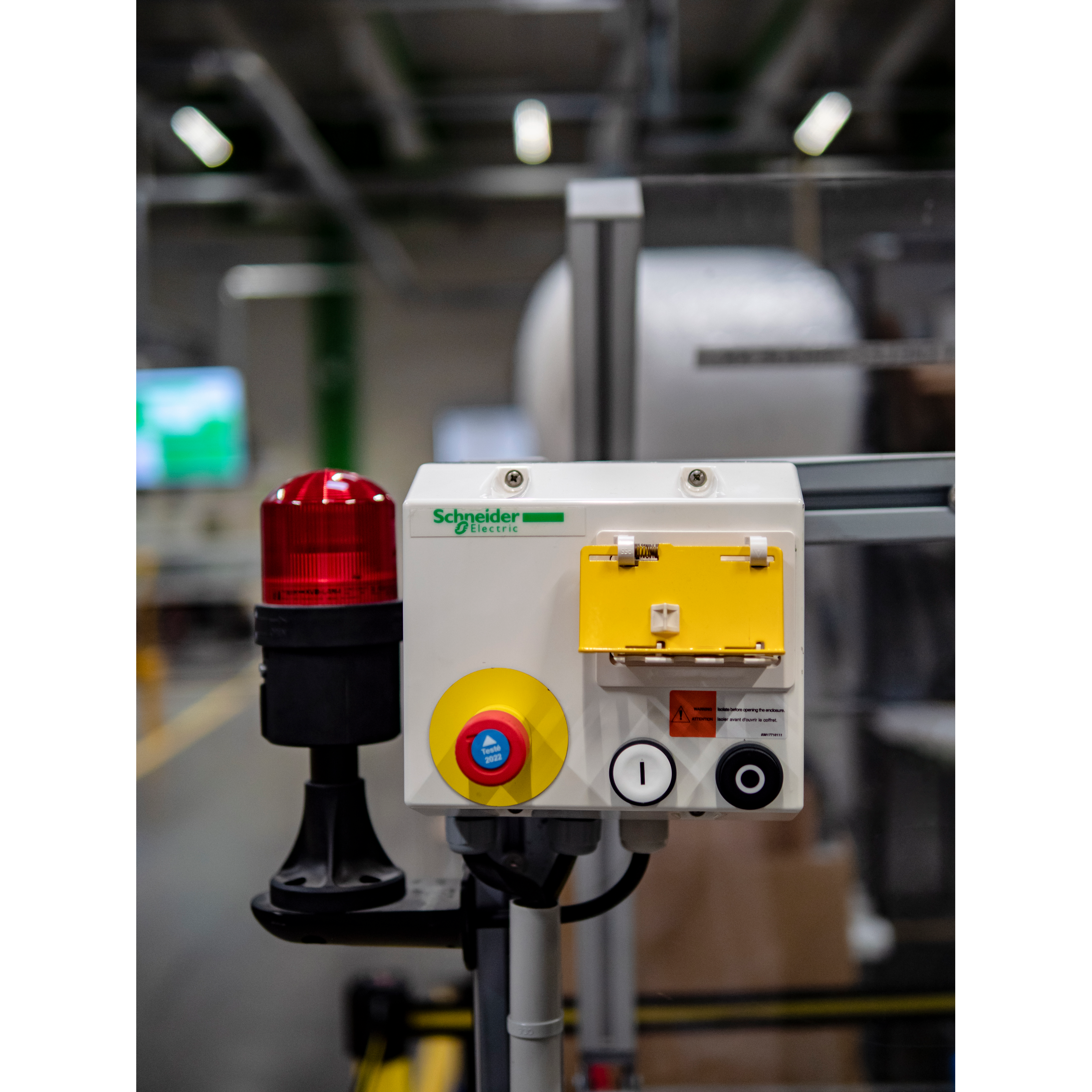 schneider electric Lamptrycke blå