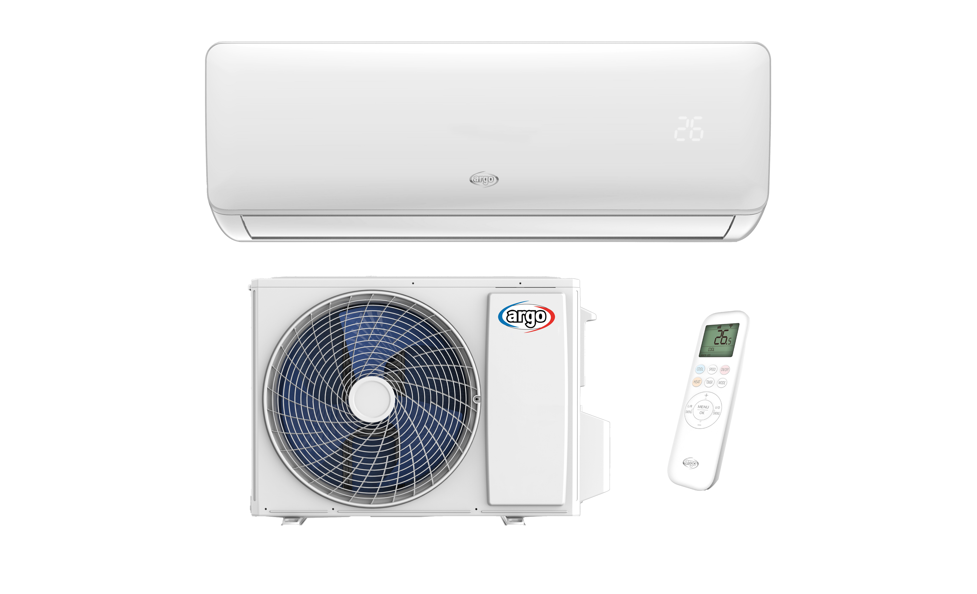 JÄÄHDYTYSLAITE SPLIT ARGO R32 CLIMADESIGN 12 SISÄ + ULKOYKS