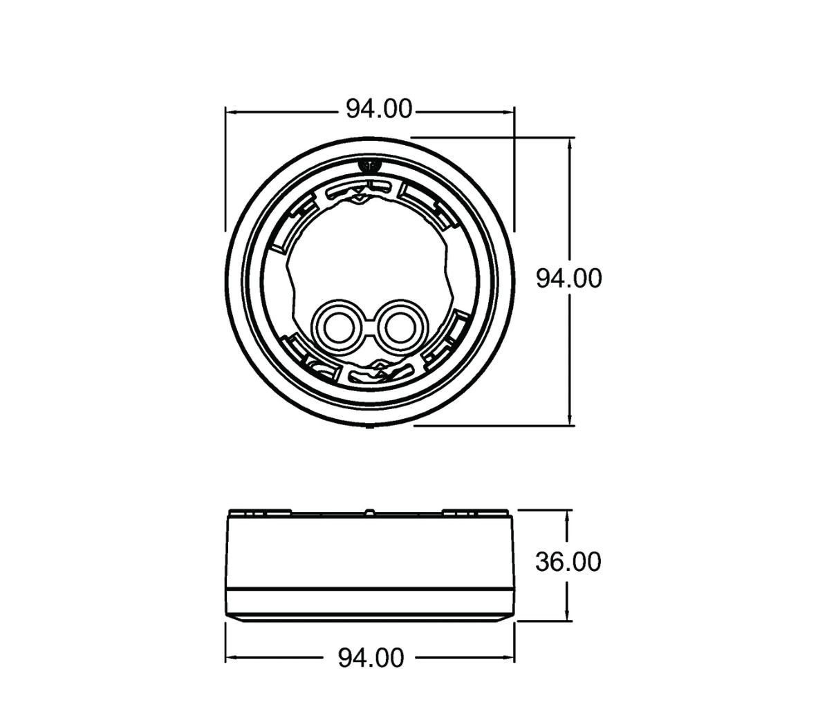 theben Tillbehör luxa surface box luxa 103 vit