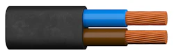 PAINDKAABEL H03VVH2-F 2x0,75 MUST R100 Eca