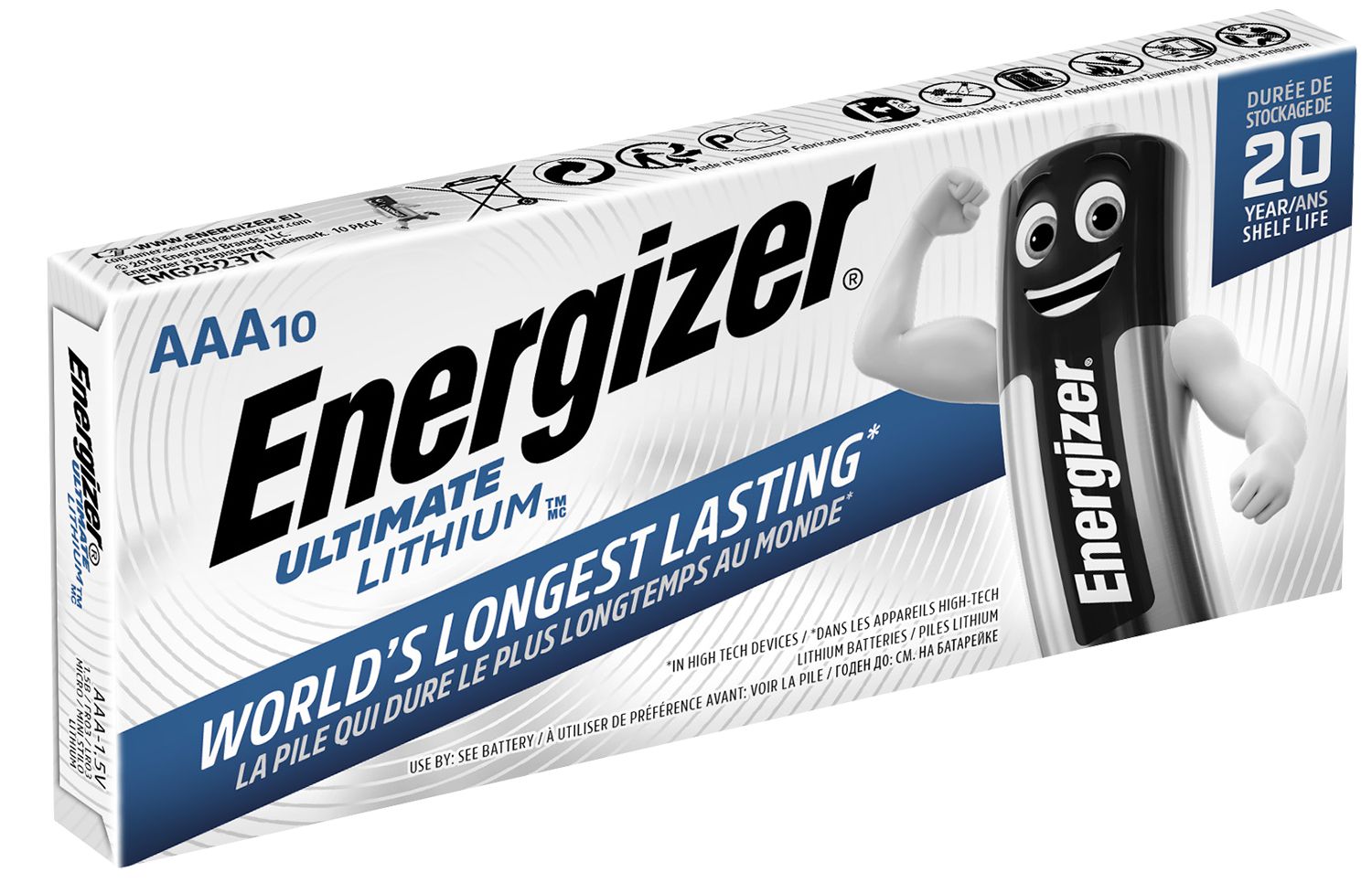 BATTERY LITHIUM ULTIMATE LITHIUM AAA B2B DP10