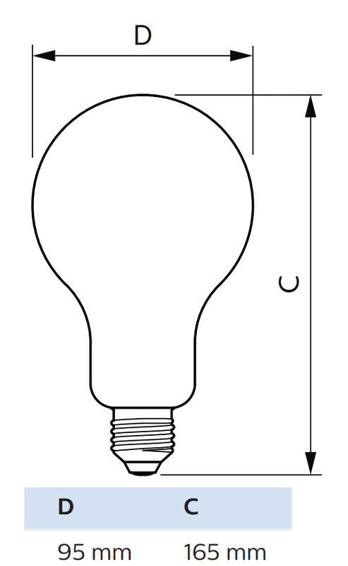philips Standard lamp corepro e27 840 3452lm 200=23w a95 fr