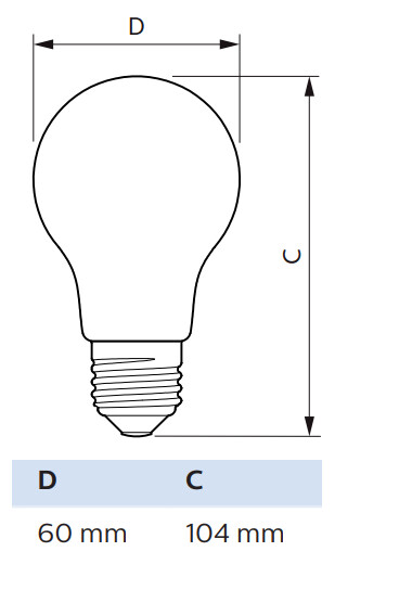 philips Standardlampa corepro e27 840 1055lm 75w=8.5w a60 cl