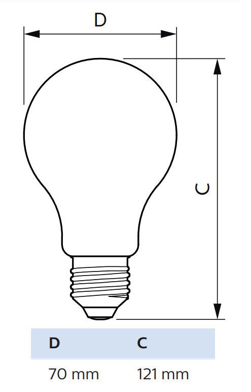 philips Standard lamp corepro e27 827 2000lm 120w=13w a67 fr