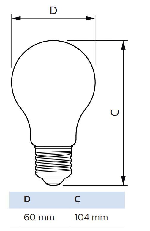 philips Standardlampa master value e27 940 806lm 60w=5.9w a60 cl
