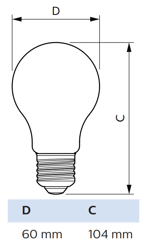 philips Standardlampa master value e27 940 806lm 60w=5.9w a60 fr