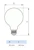 philips Standard lamp e27 827 840lm 60=4w g95 cl ue