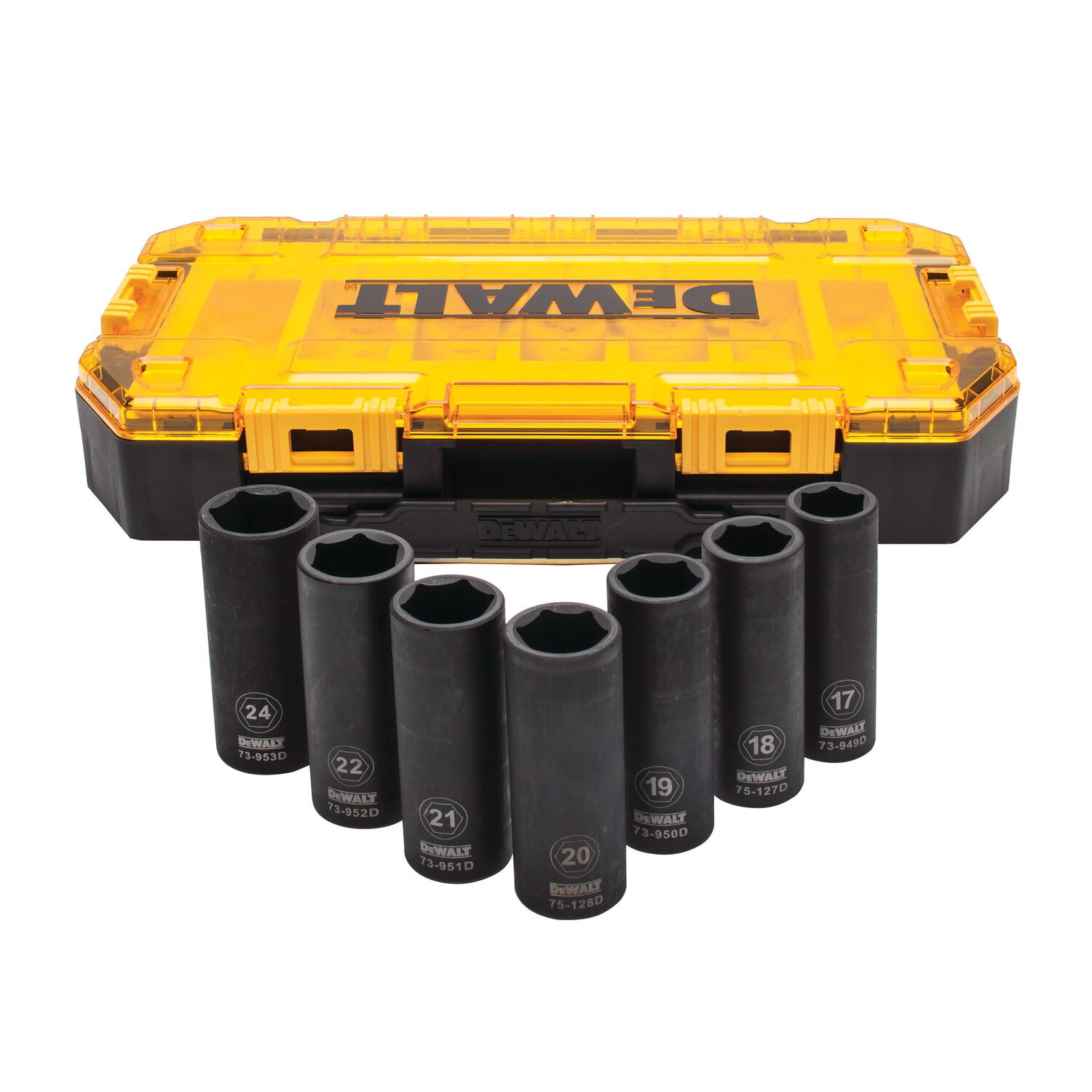 KRAFTHYLSSET DEWALT 1/2 I THOUGHBOX 7 DELAR