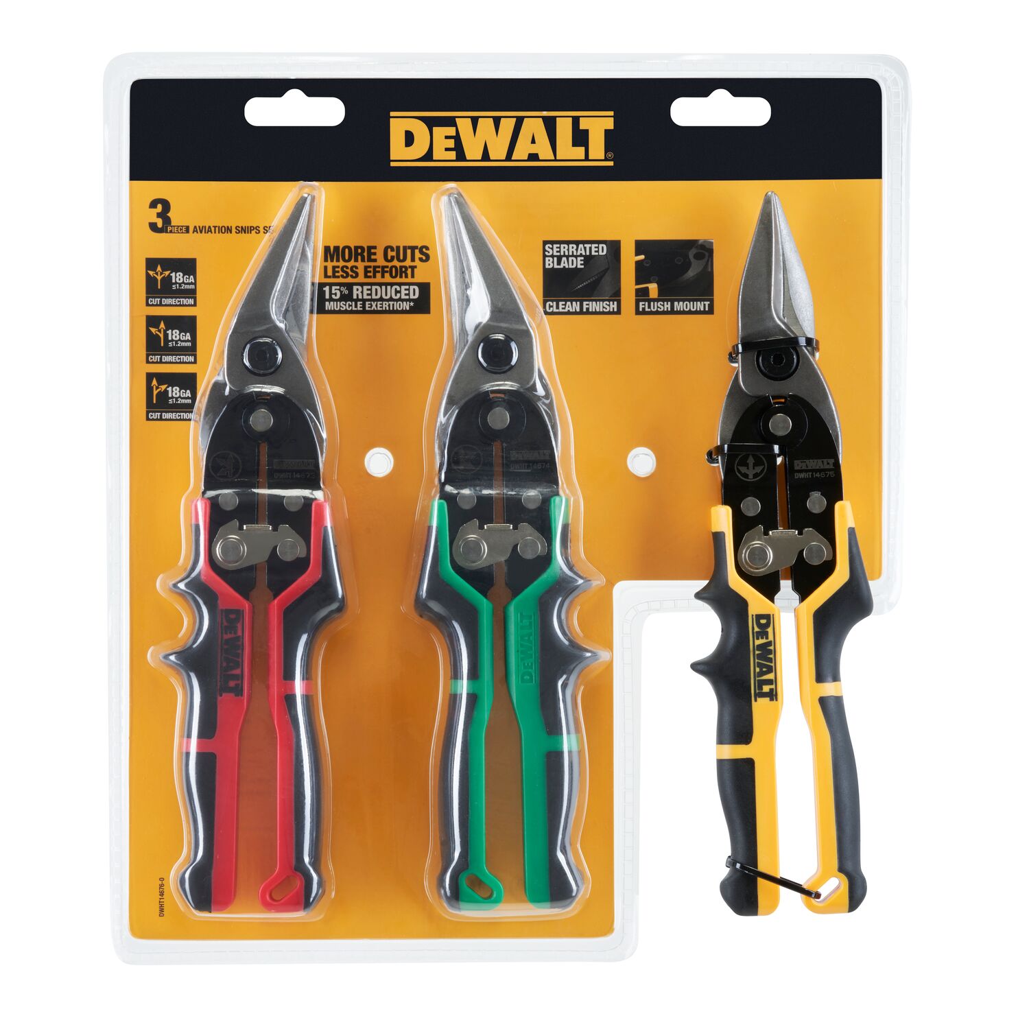 dewalt Aviation snip dewalt 3pcs