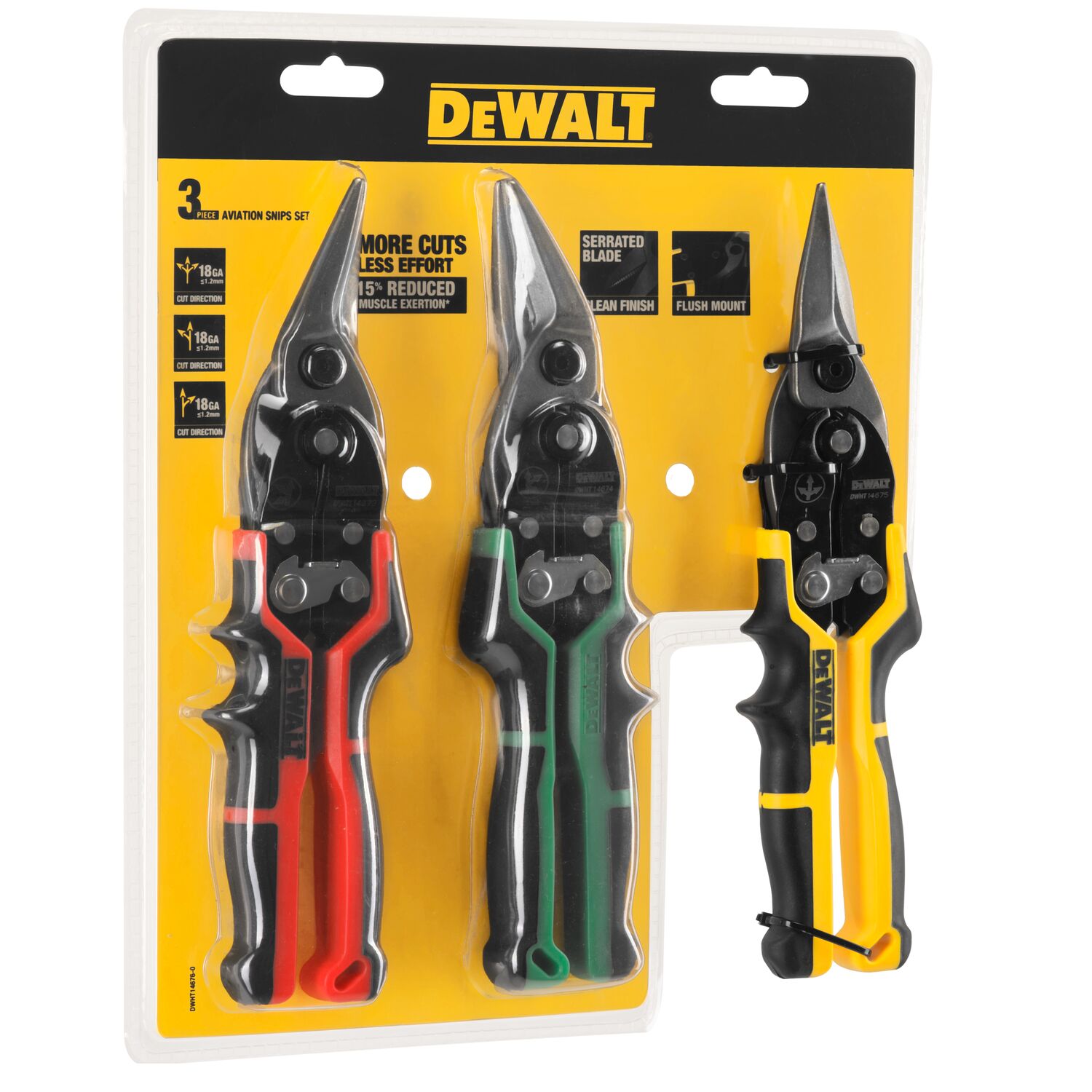 dewalt Aviation snip dewalt 3pcs