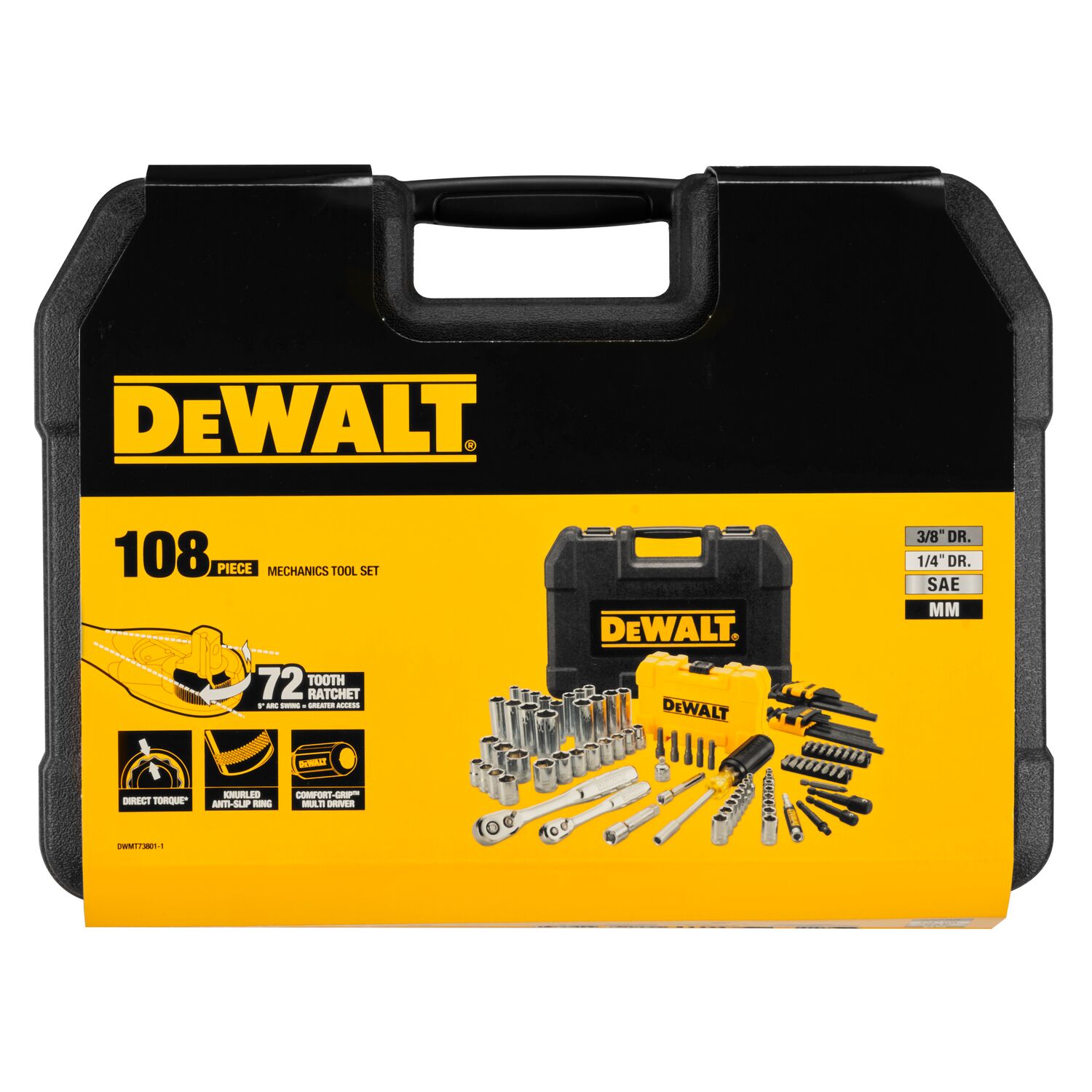 dewalt Hylsnycklar dewalt 1/4 3/8 108 delar