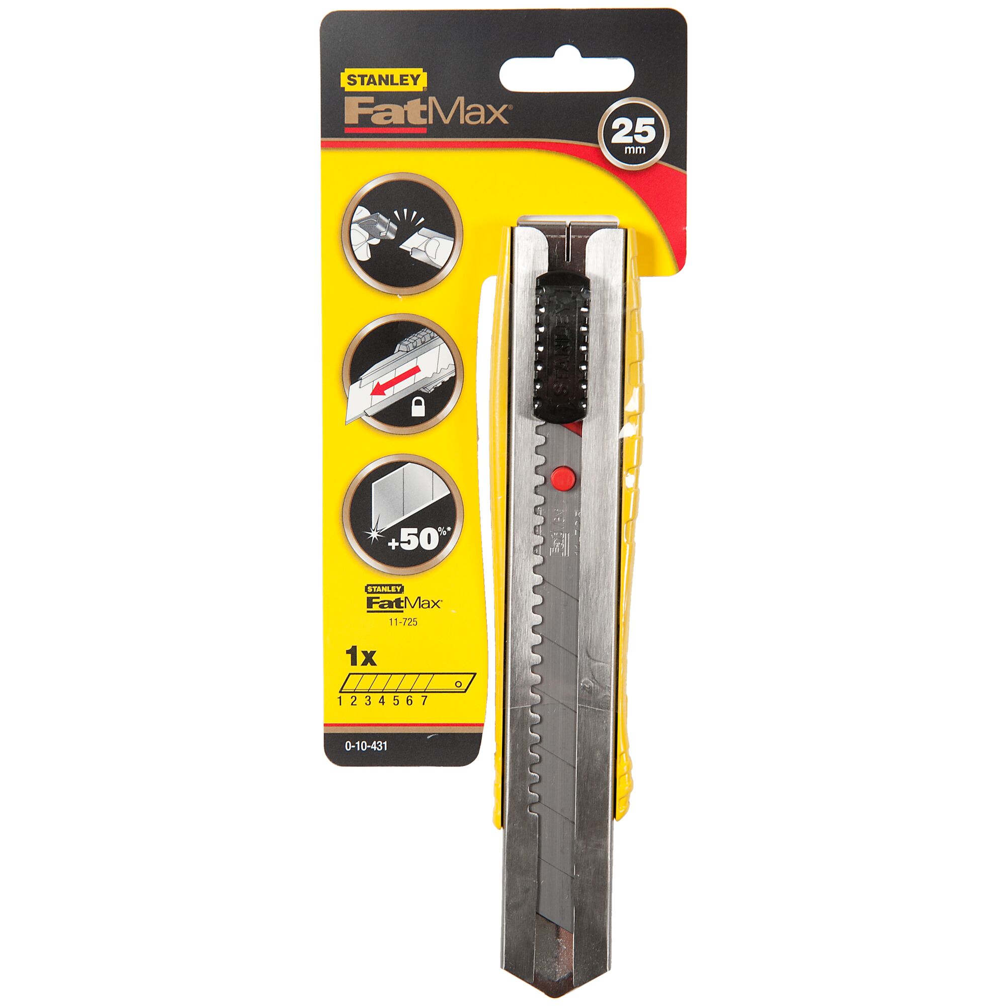 stanley Snap off knife stanley fatmax aluminium 25mm